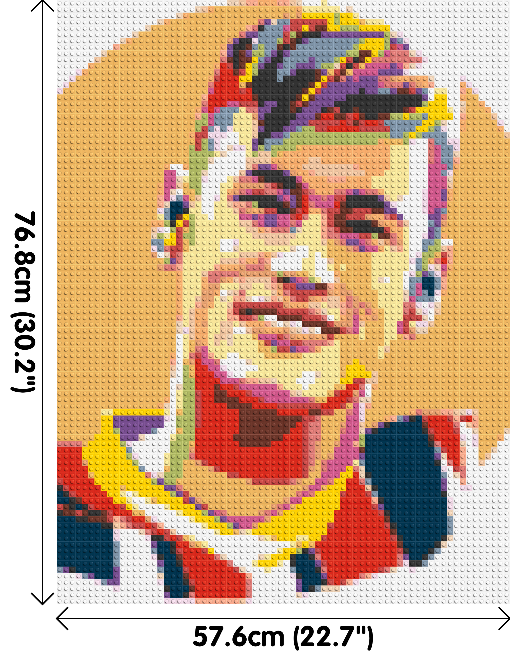 Neymar #3 - Brick Art Mosaic Kit 3x4 dimensions