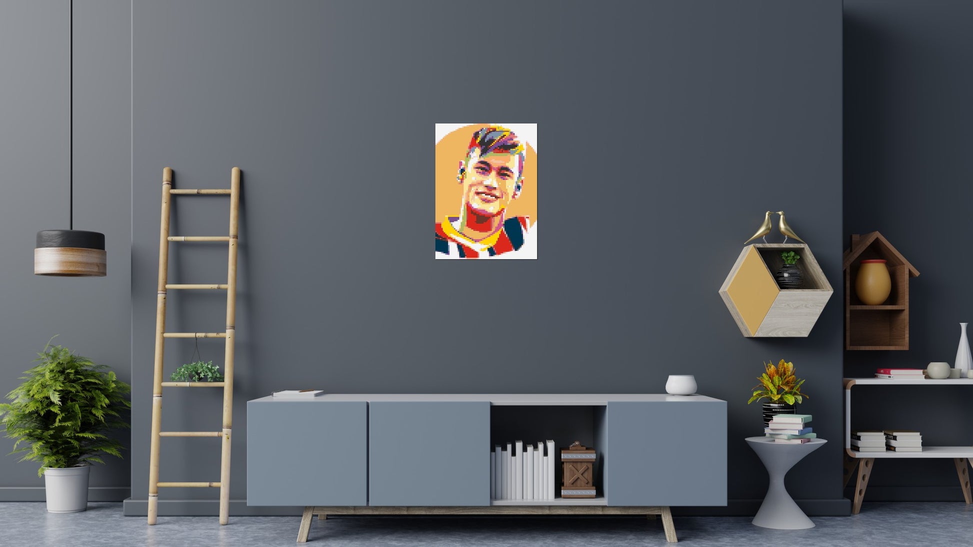 Neymar #3 - Brick Art Mosaic Kit 3x4 scene