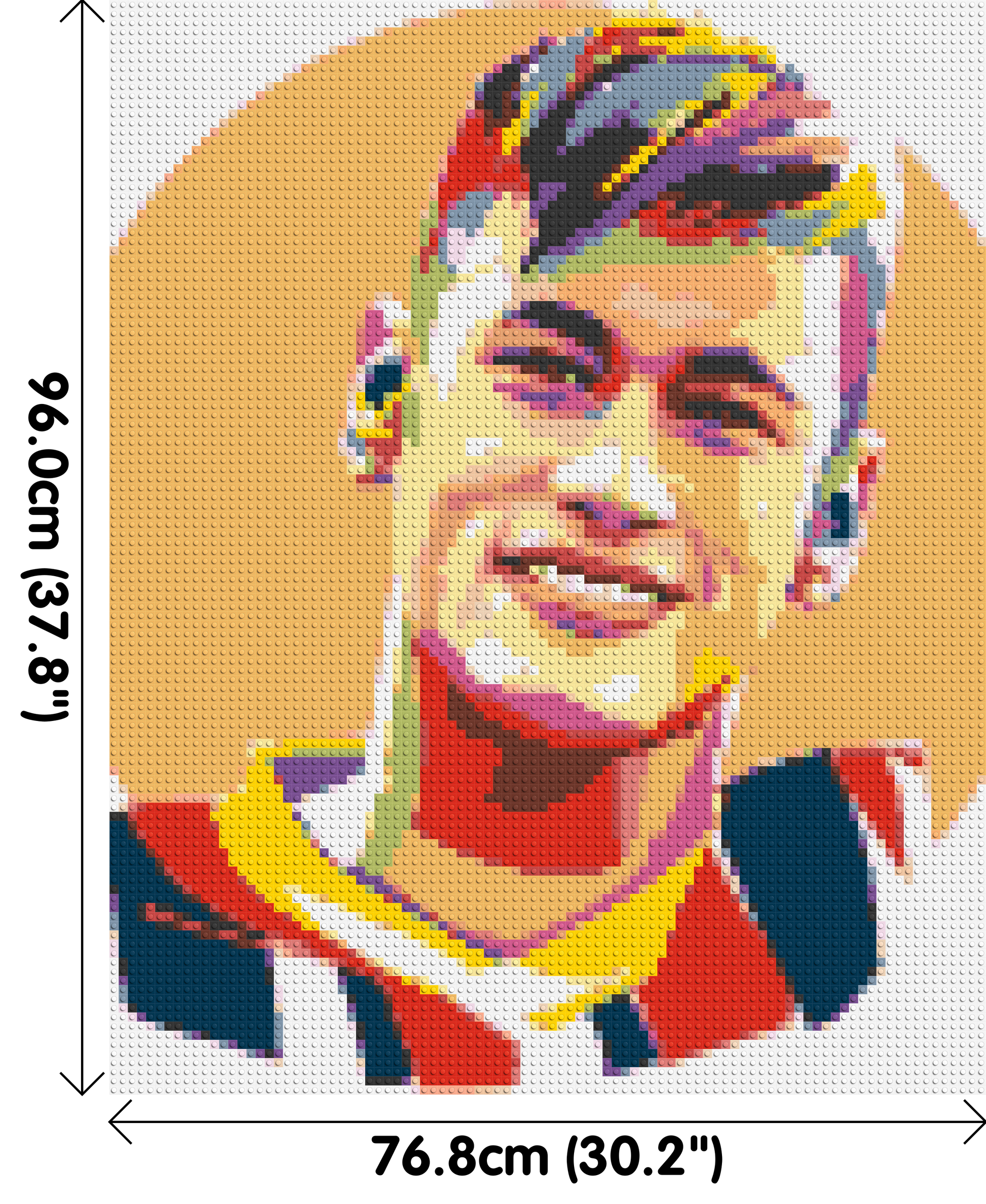 Neymar #3 - Brick Art Mosaic Kit 4x5 dimensions