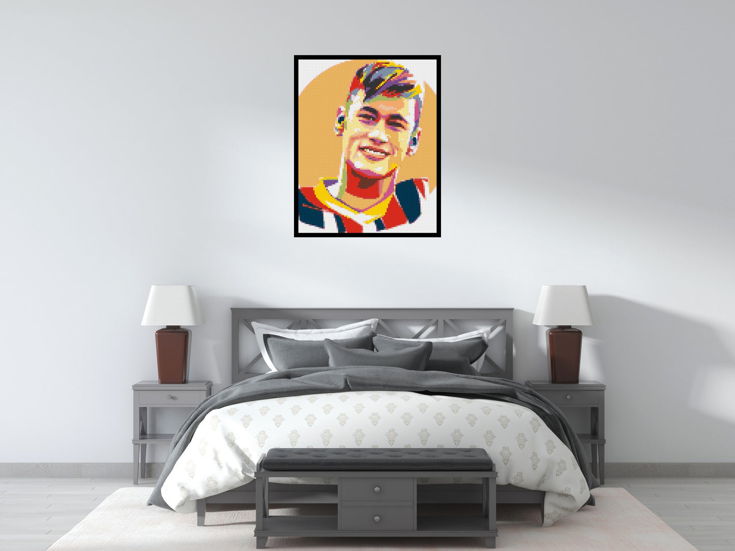 Neymar #3 - Brick Art Mosaic Kit 4x5 large