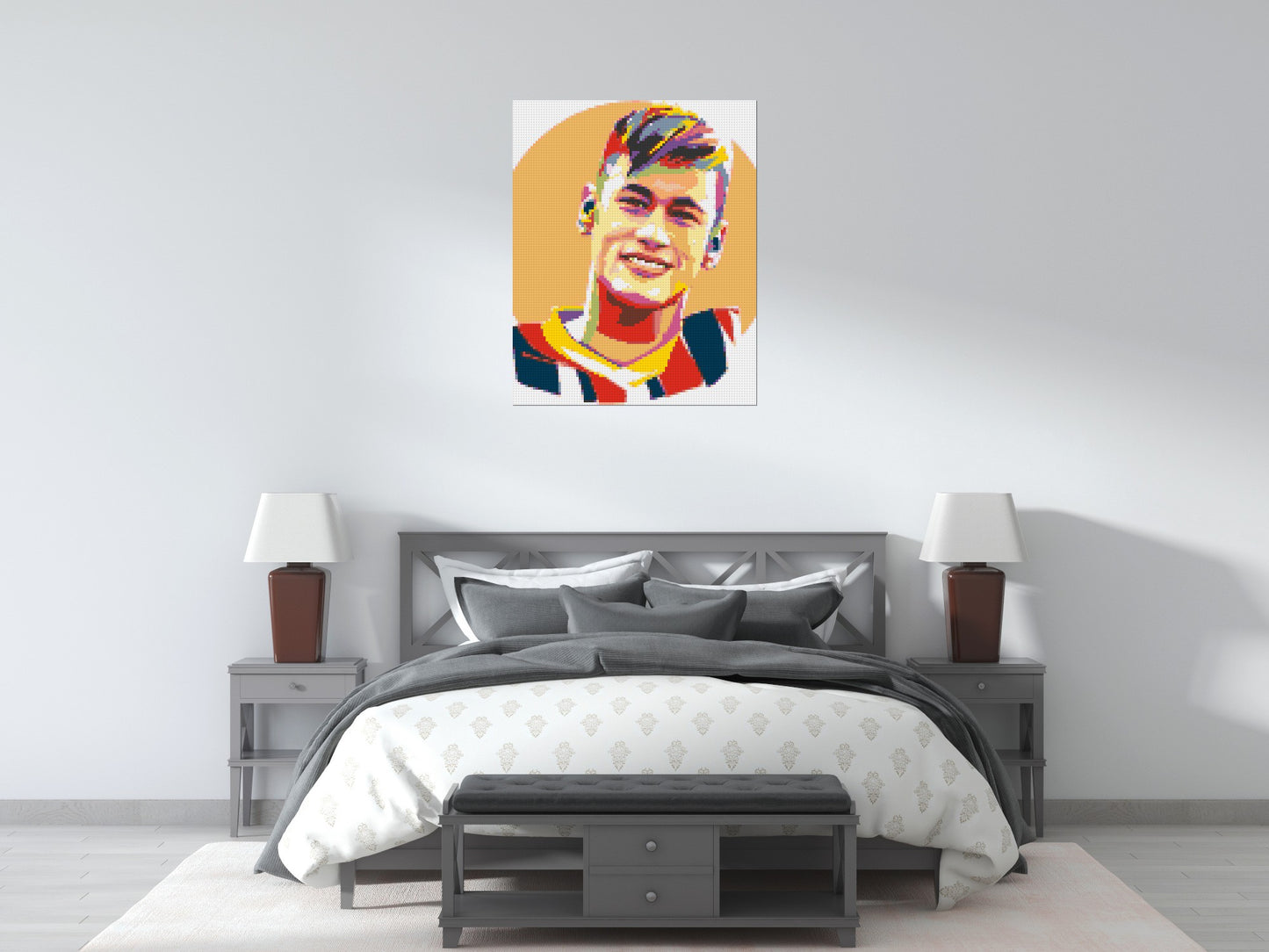 Neymar #3 - Brick Art Mosaic Kit 4x5 large