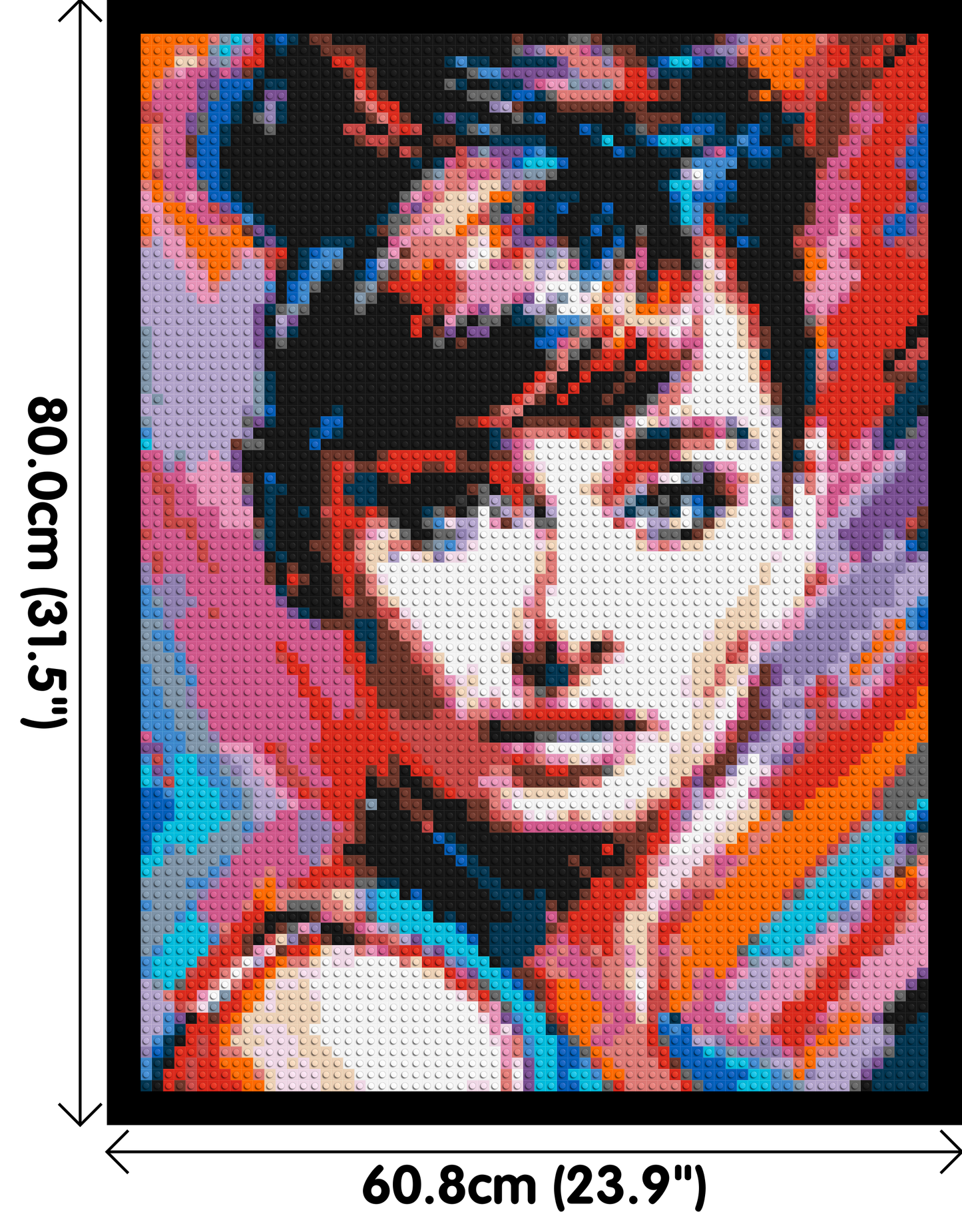 Audrey Hepburn - Brick Art Mosaic Kit 3x4 large