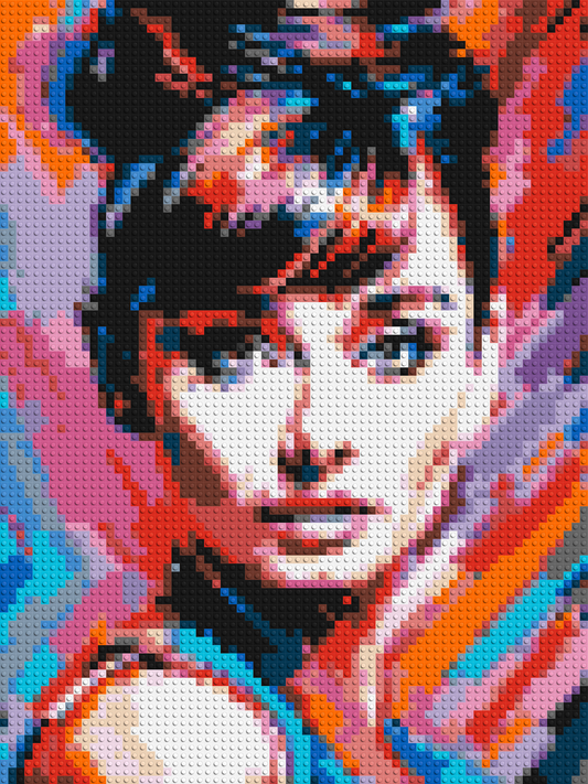 Audrey Hepburn - Brick Art Mosaic Kit 3x4 large