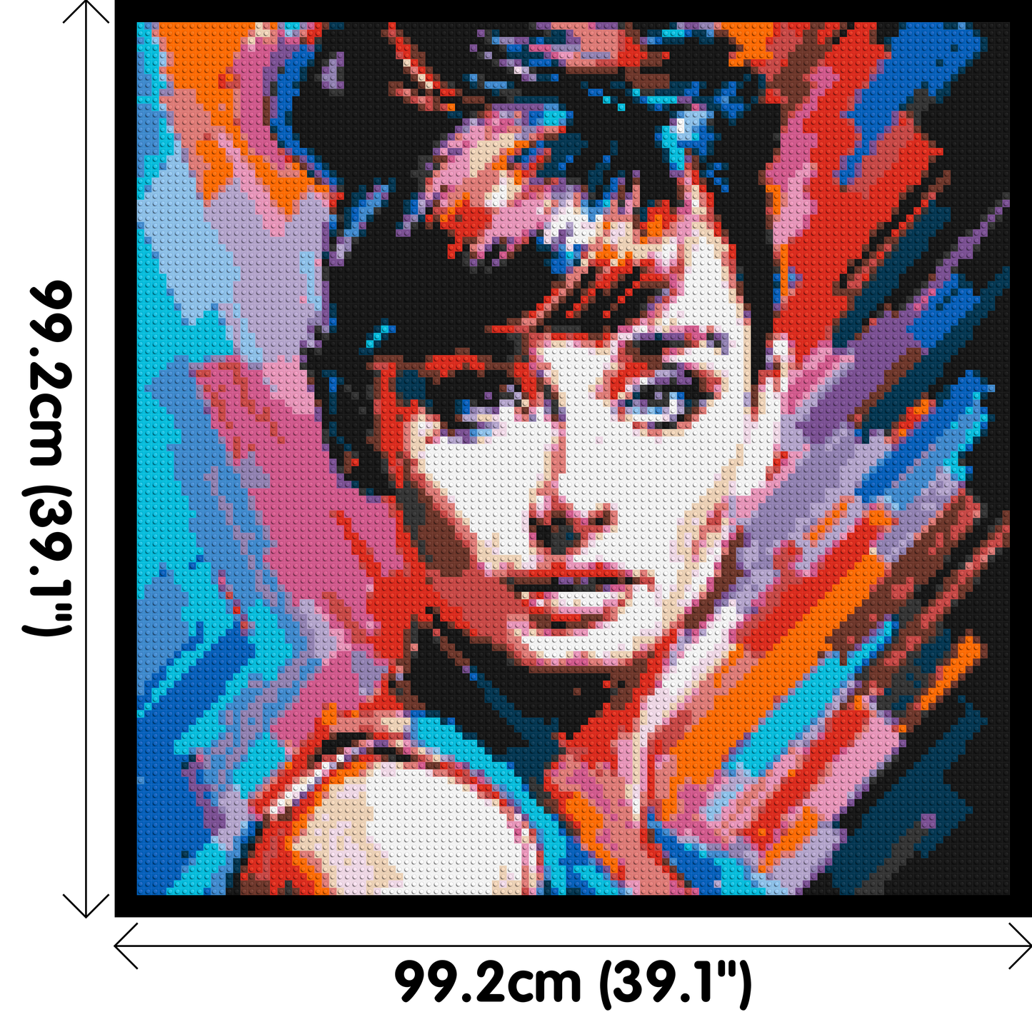 Audrey Hepburn - Brick Art Mosaic Kit 5x5 large