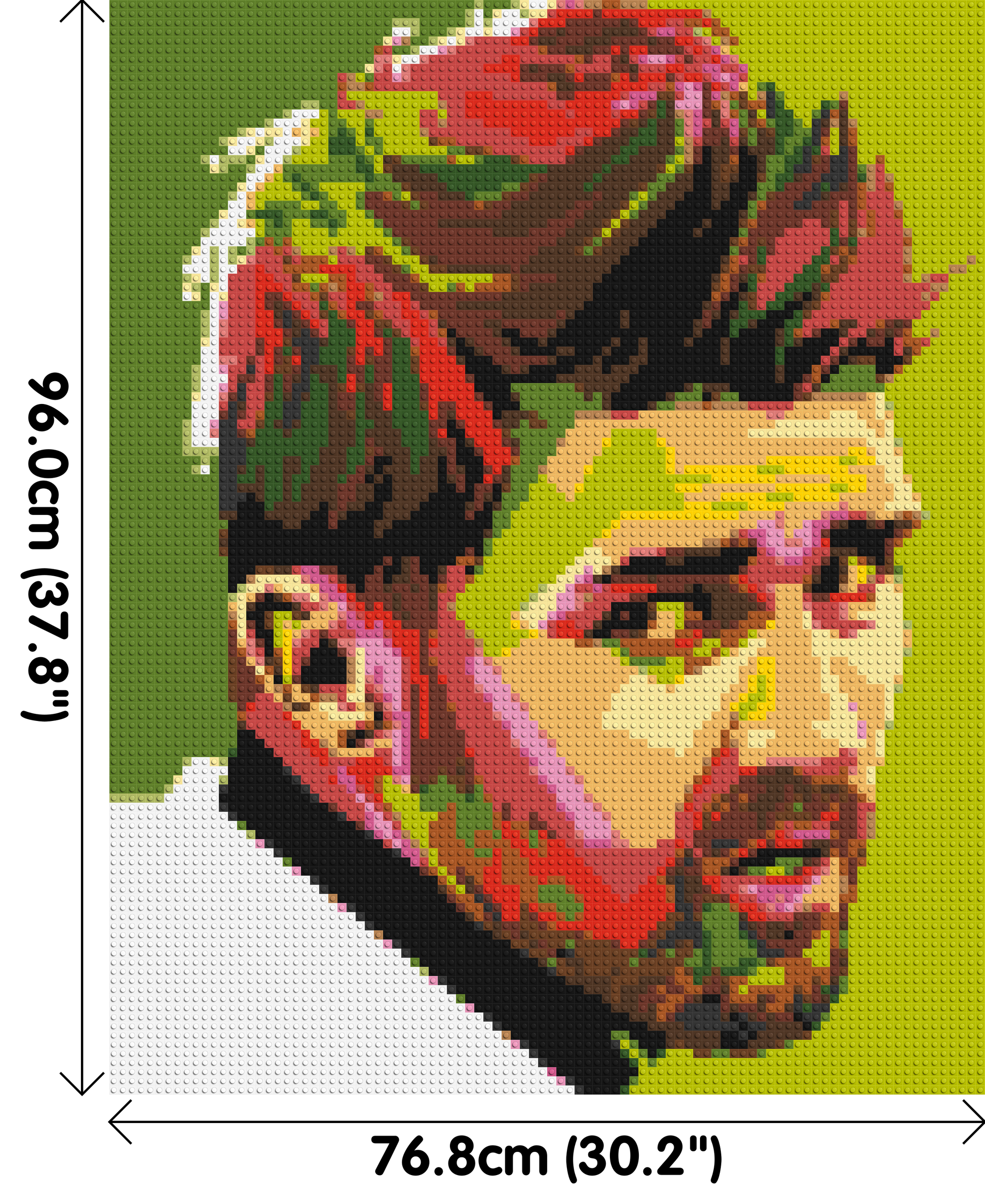 David Villa - Brick Art Mosaic Kit 4x5 dimensions