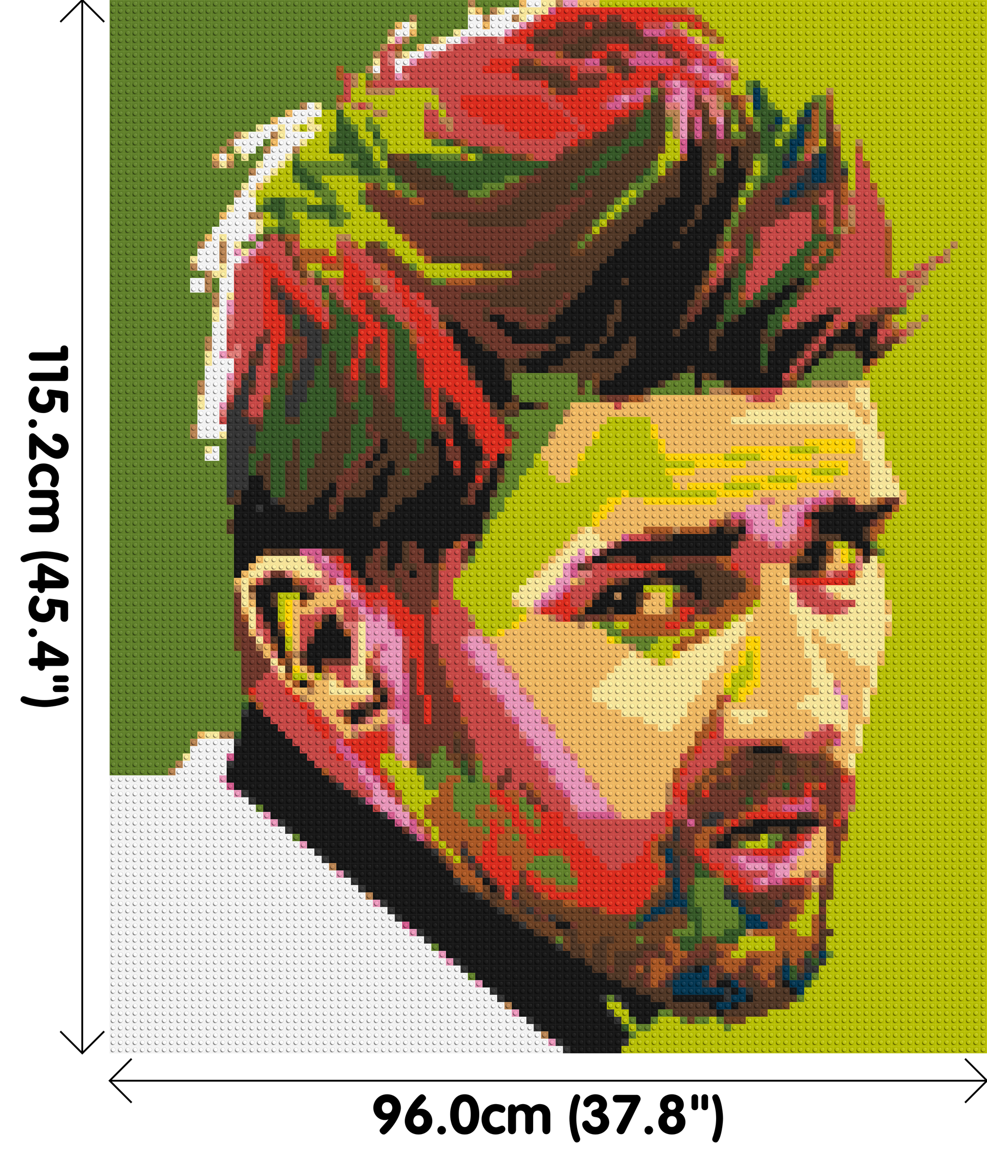 David Villa - Brick Art Mosaic Kit 5x6 dimensions