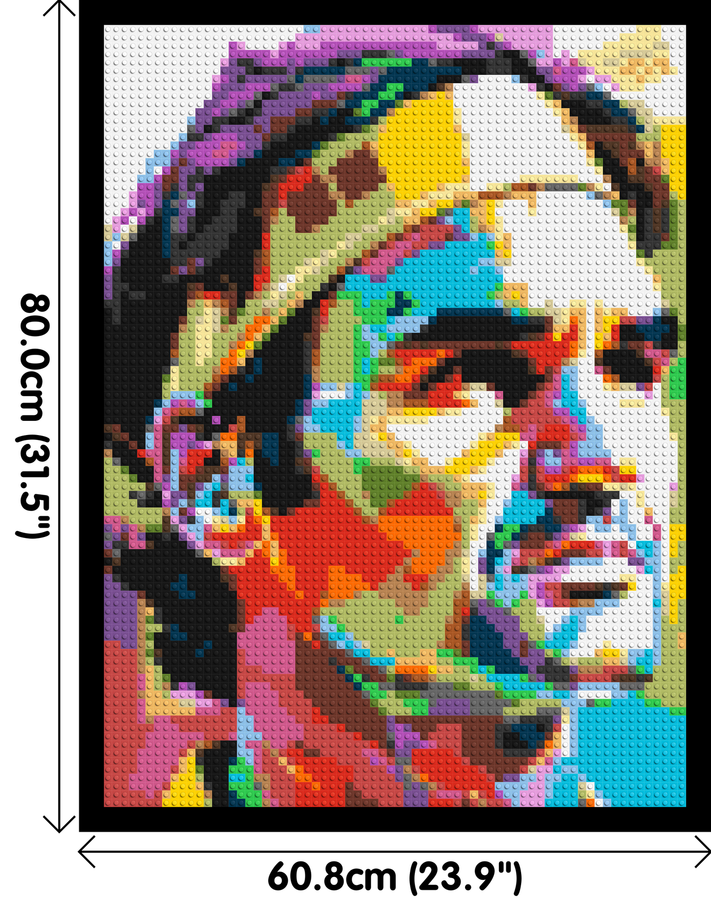 Roger Federer - Brick Art Mosaic Kit 3x4 large