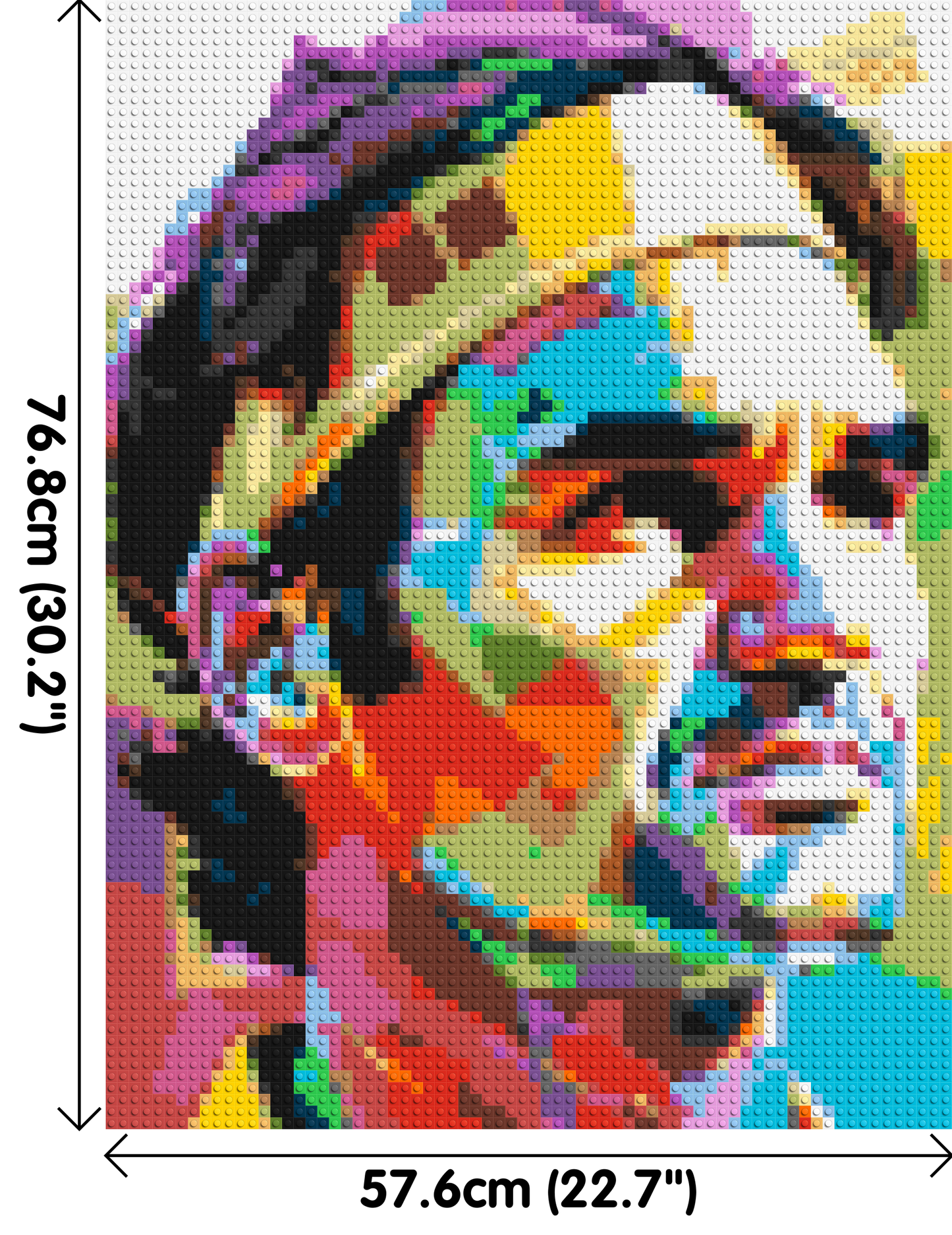 Roger Federer - Brick Art Mosaic Kit 3x4 large