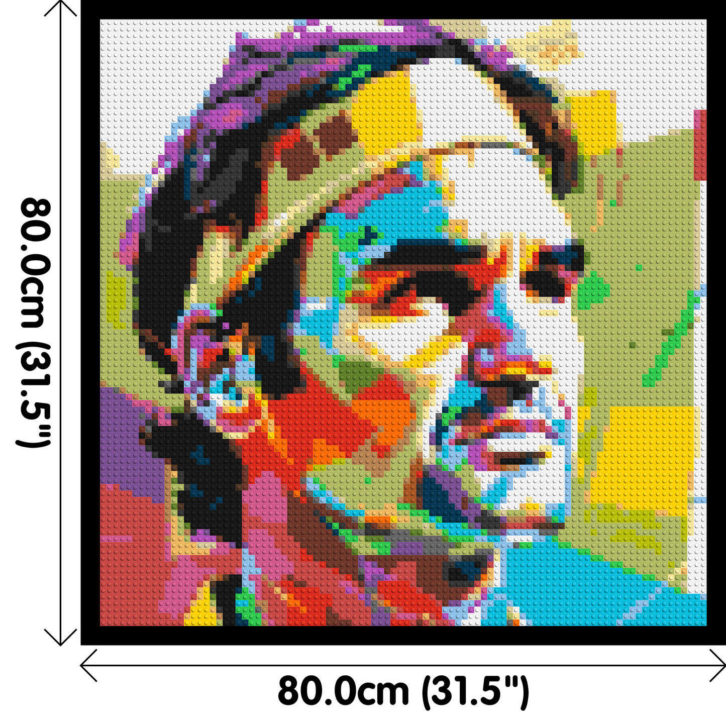 Roger Federer - Brick Art Mosaic Kit 4x4 large