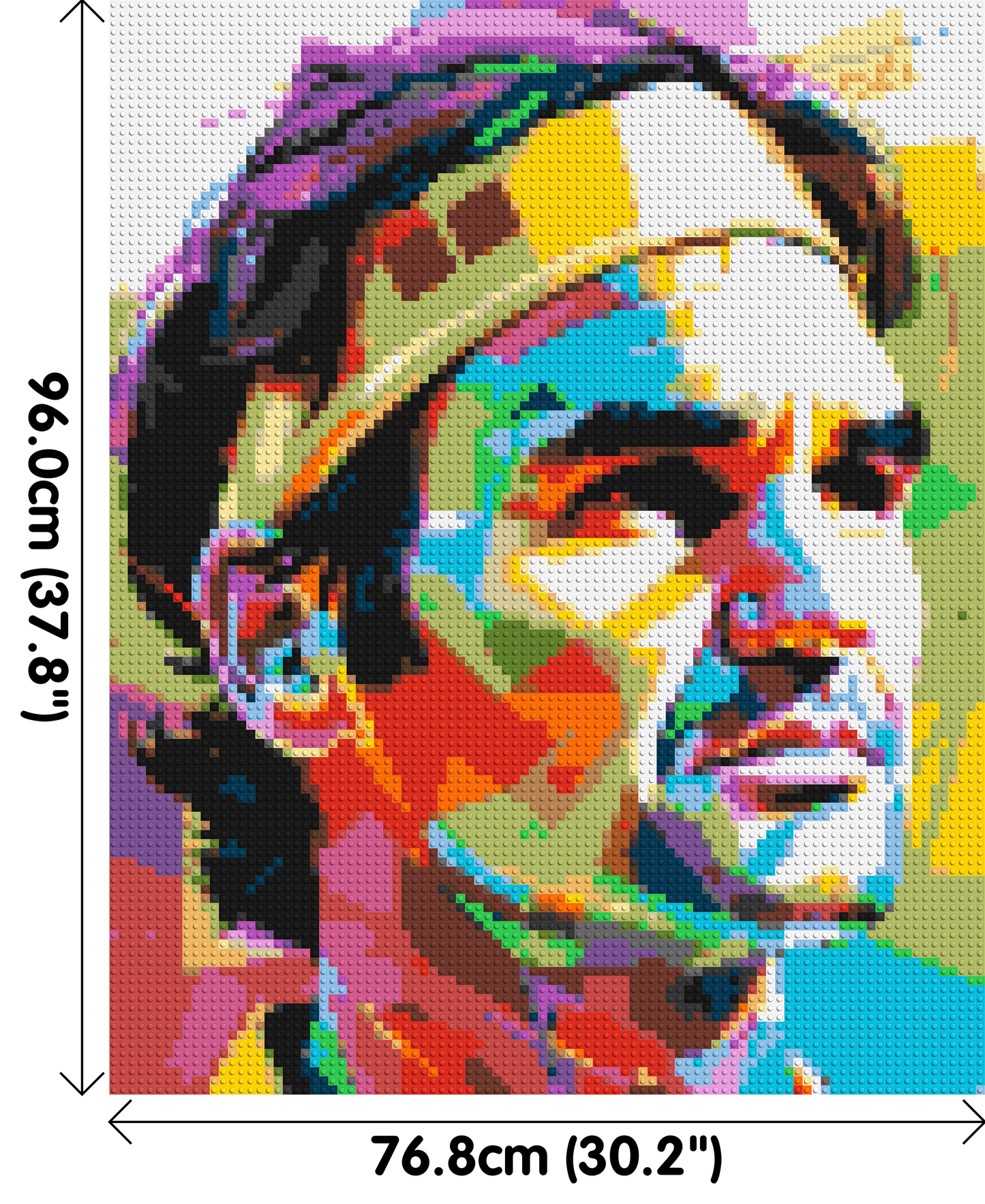 Roger Federer - Brick Art Mosaic Kit 4x5 large