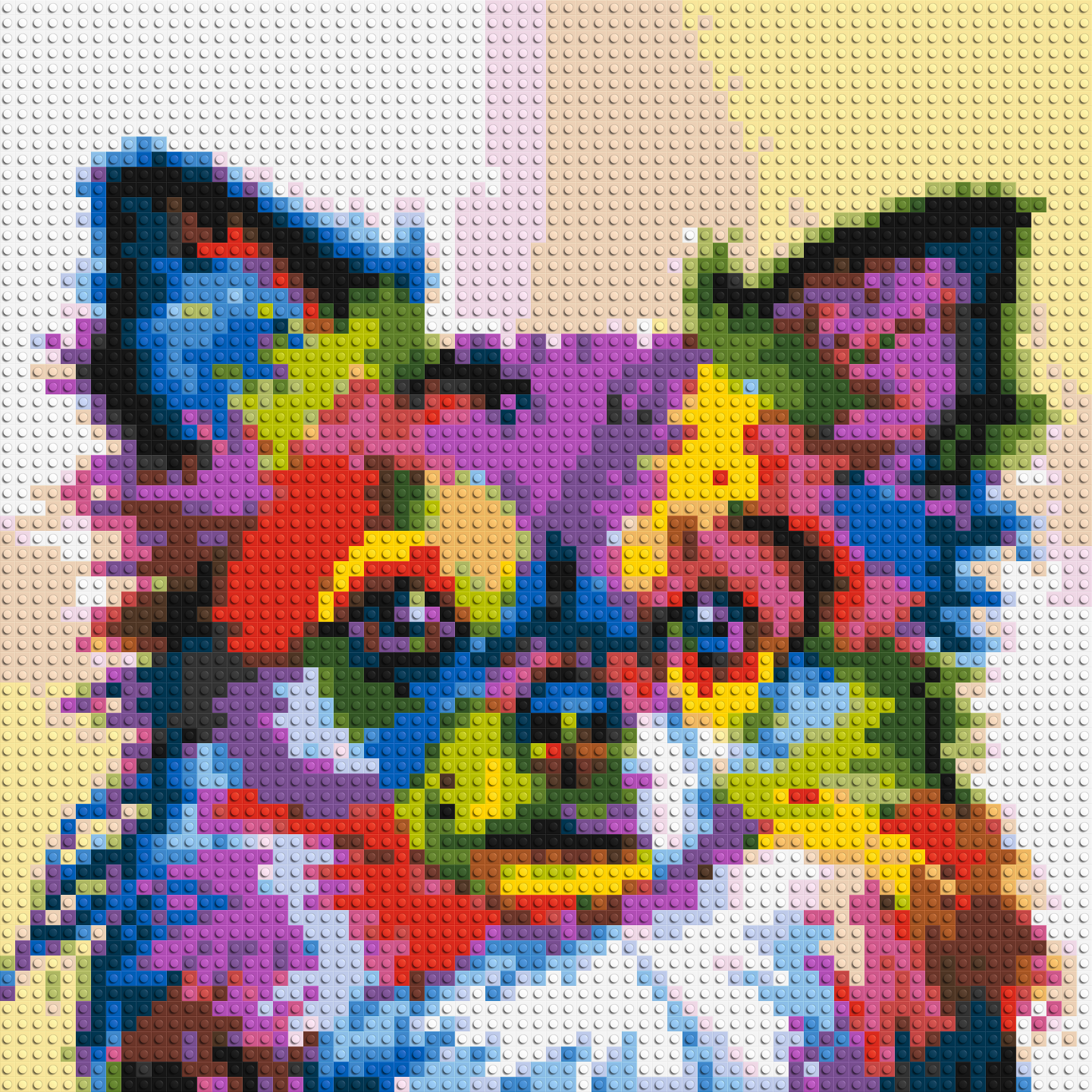 Chihuahua Colourful Pop Art - Brick Art Mosaic Kit 3x3 large