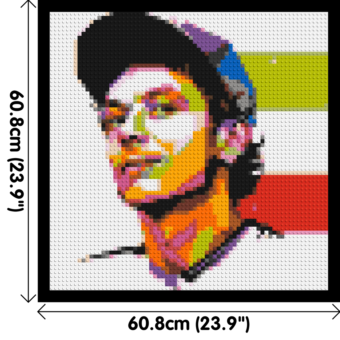 Valentino Rossi #2 - Brick Art Mosaic Kit 3x3 large