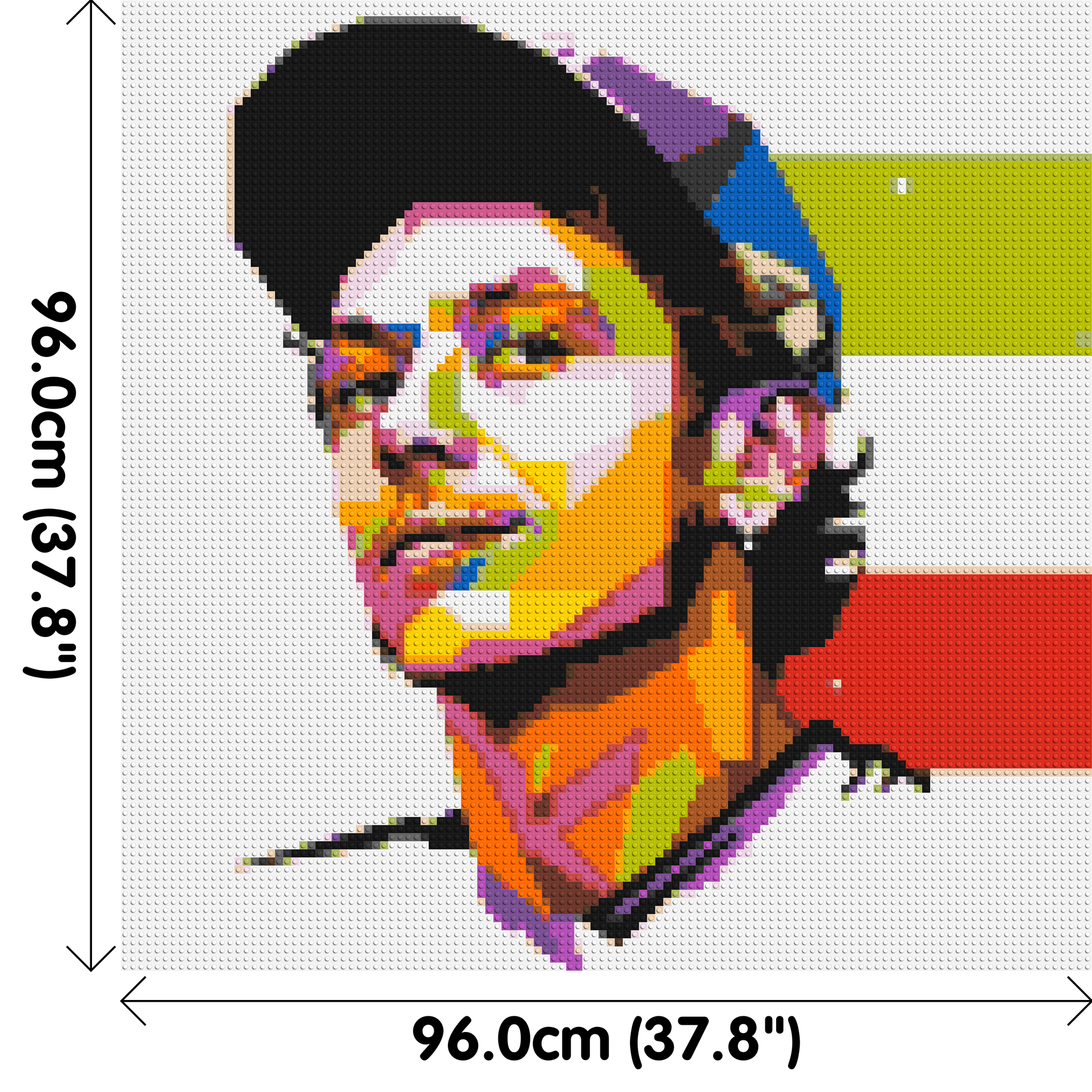 Valentino Rossi #2 - Brick Art Mosaic Kit 5x5 dimensions