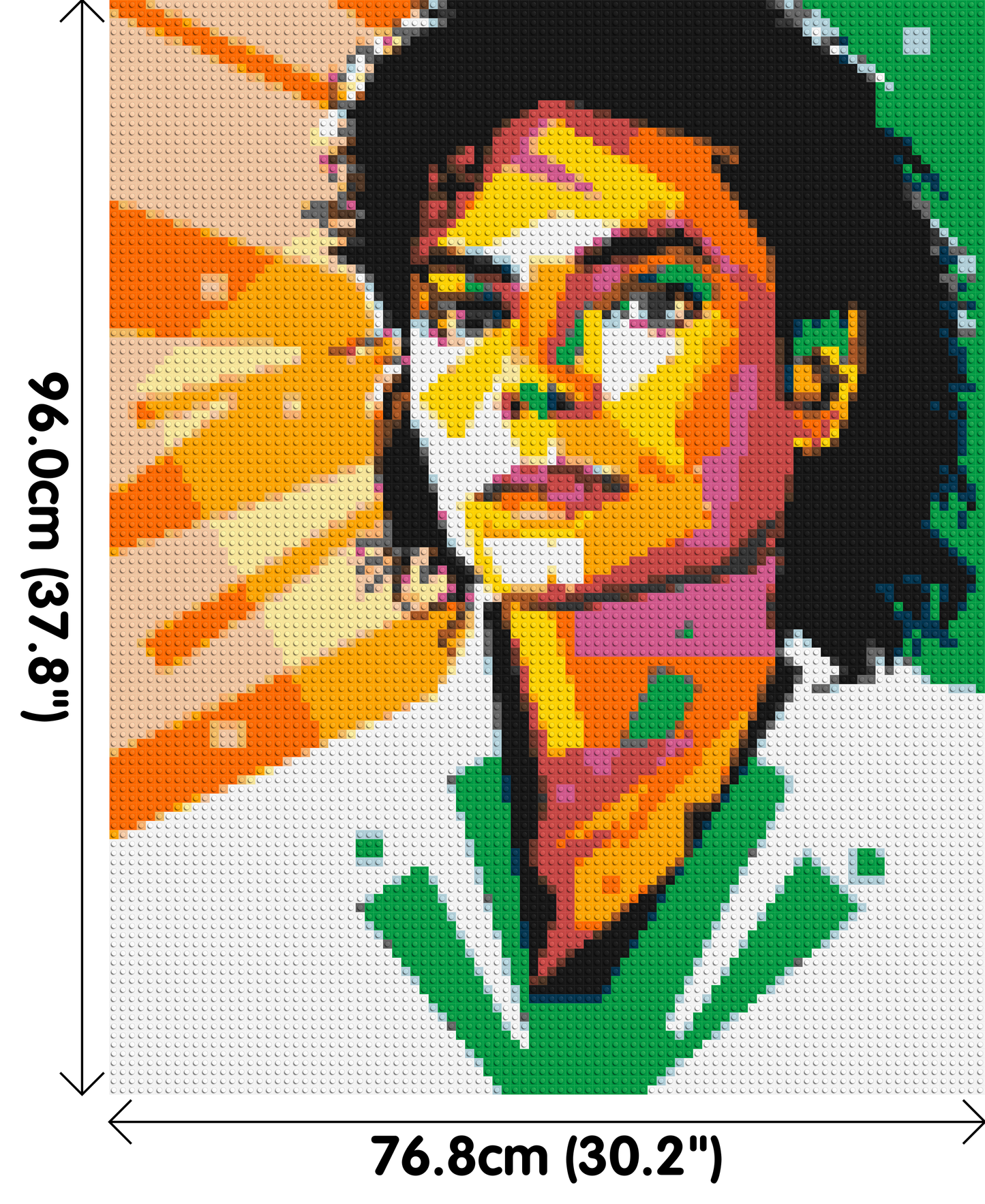 Michael Jackson - Brick Art Mosaic Kit 4x5 large