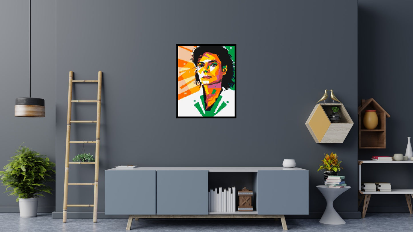 Michael Jackson - Brick Art Mosaic Kit 4x5 large