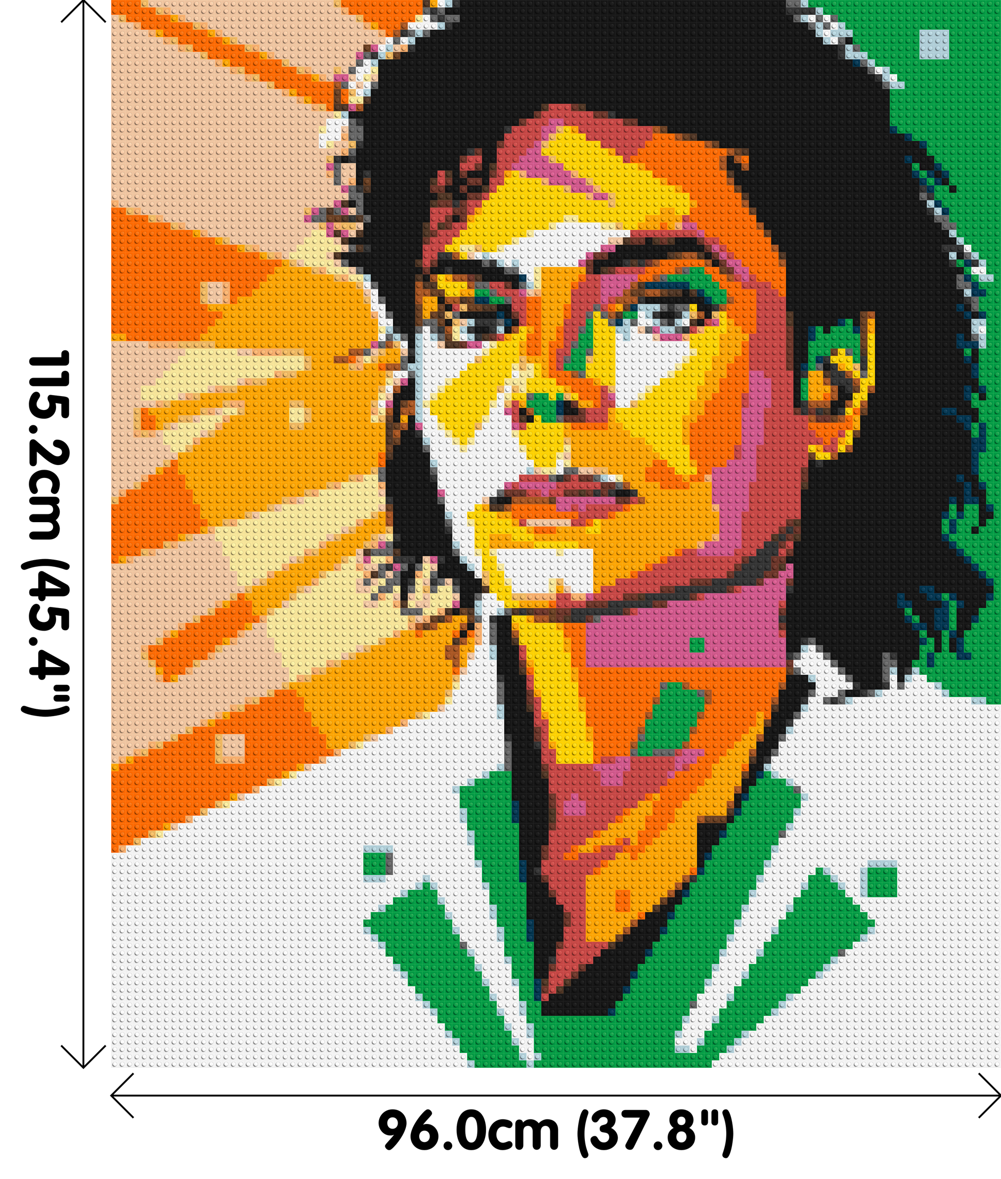 Michael Jackson - Brick Art Mosaic Kit 5x6 dimensions