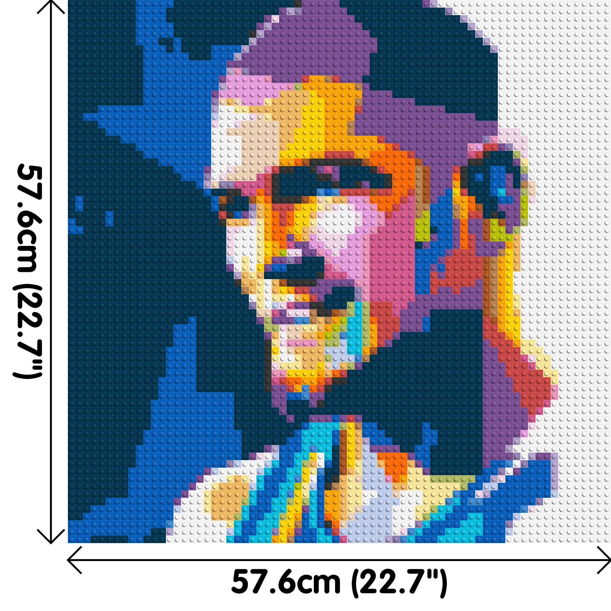 Khabib - Brick Art Mosaic Kit 3x3 dimensions