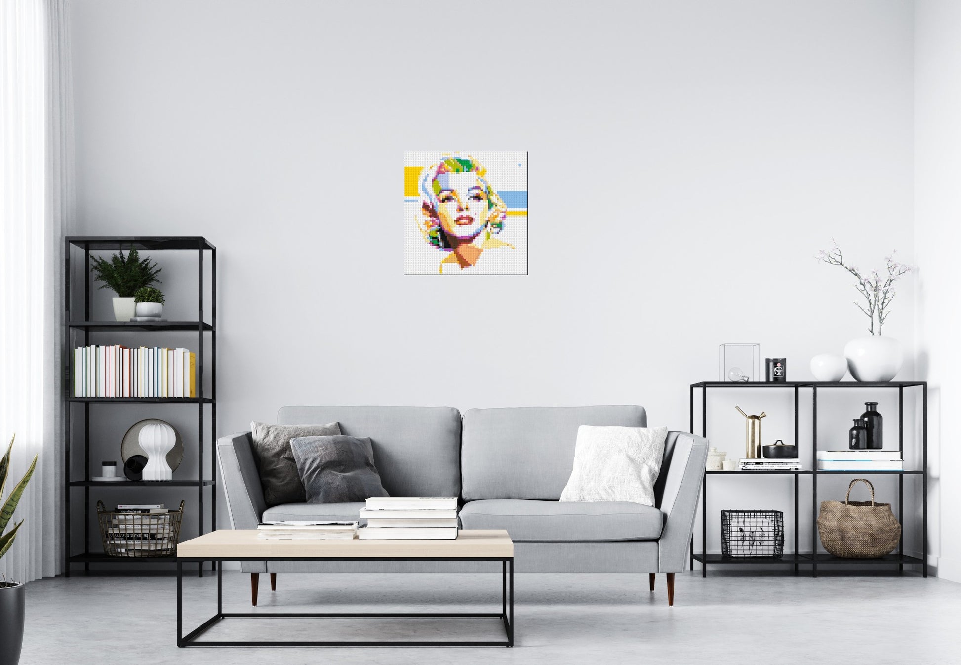 Marilyn Monroe - Brick Art Mosaic Kit 3x3 scene