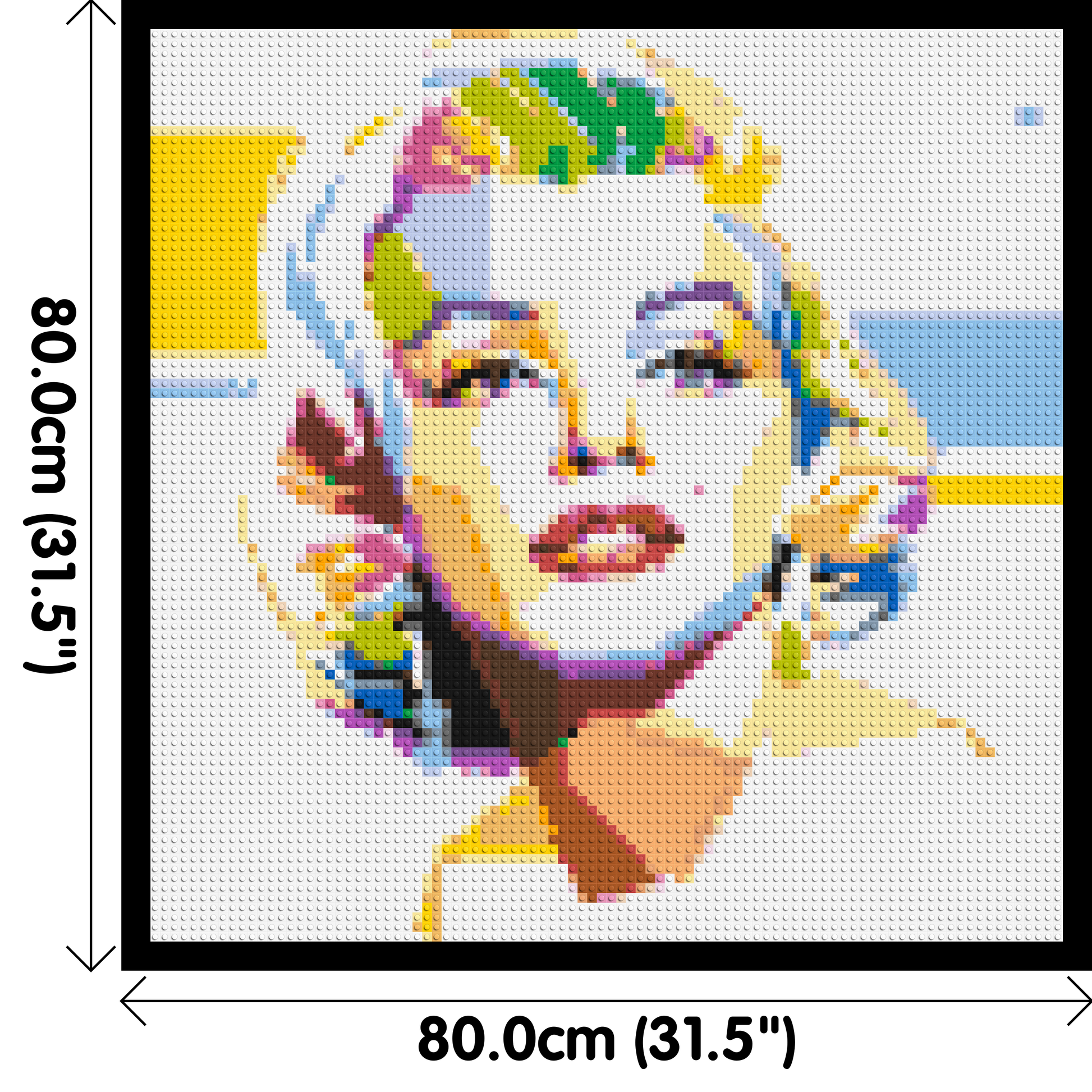 Marilyn Monroe - Brick Art Mosaic Kit 4x4 dimensions with frame