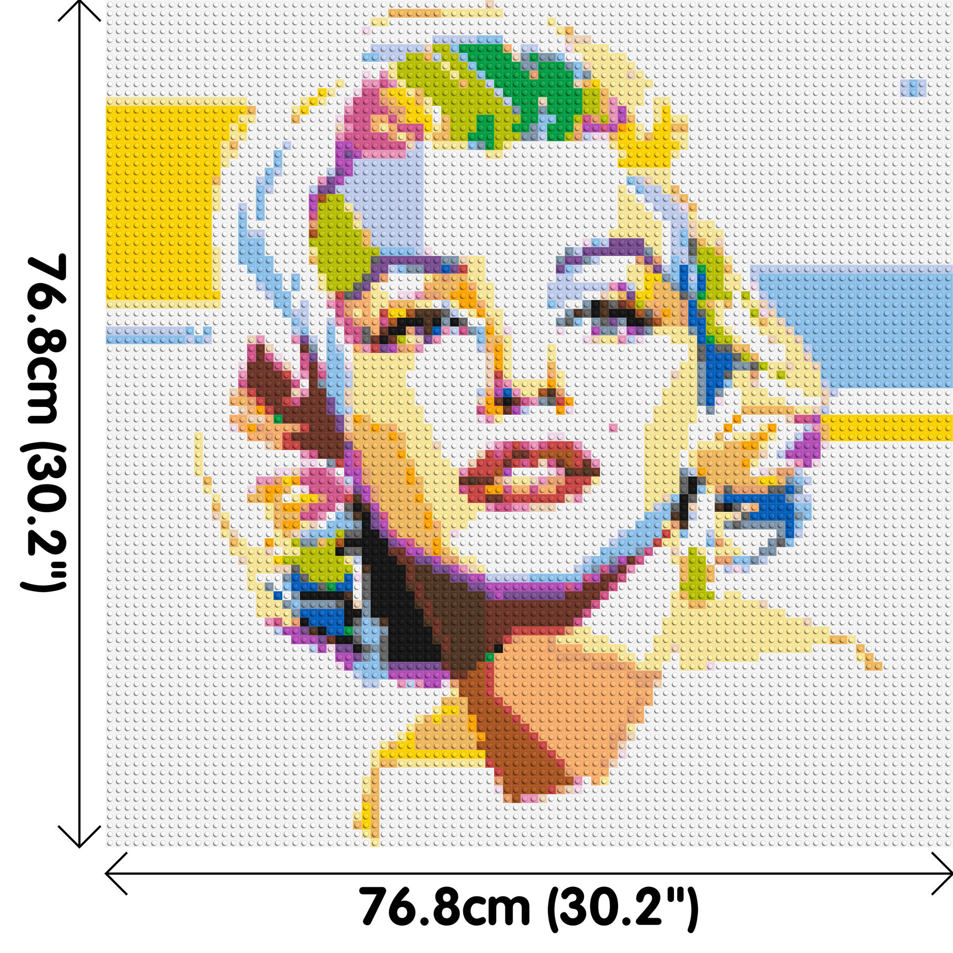 Marilyn Monroe - Brick Art Mosaic Kit 4x4 dimensions