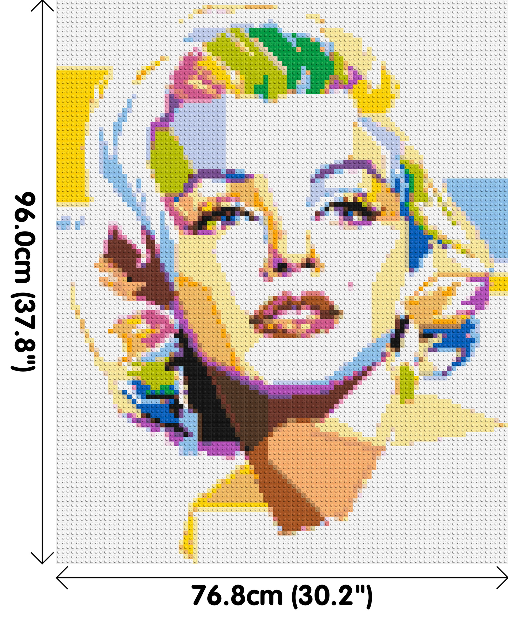 Marilyn Monroe - Brick Art Mosaic Kit 4x5 dimensions