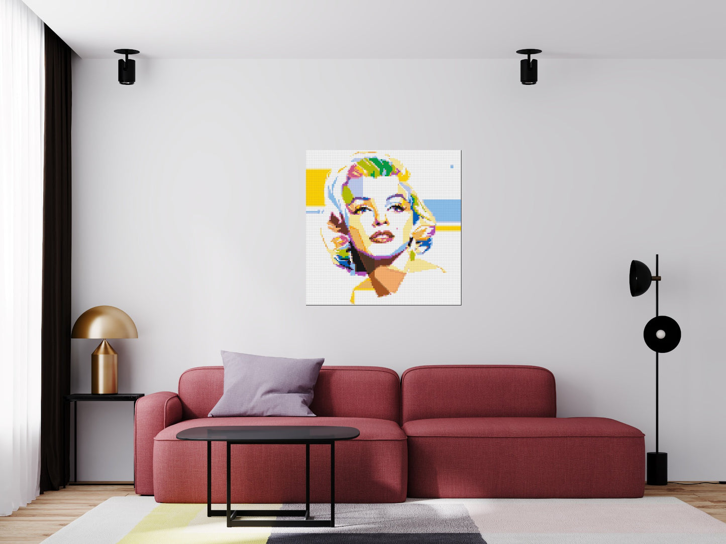 Marilyn Monroe - Brick Art Mosaic Kit 5x5 large