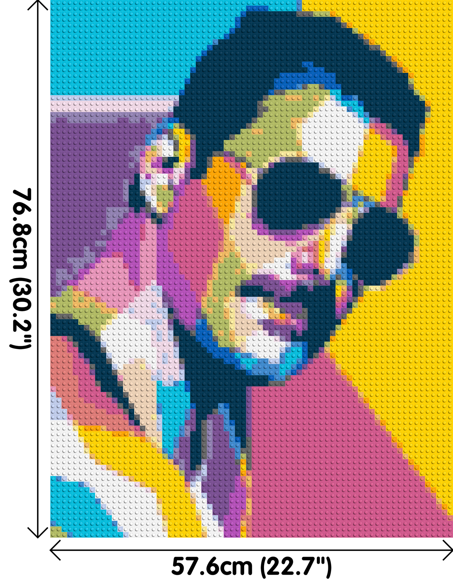 Freddie Mercury - Brick Art Mosaic Kit 3x4 large