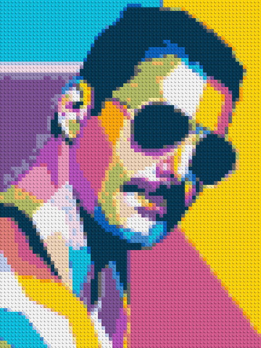 Freddie Mercury - Brick Art Mosaic Kit 3x4 large