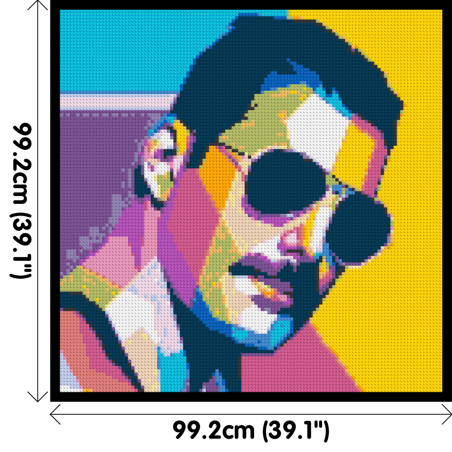 Freddie Mercury - Brick Art Mosaic Kit 5x5 large