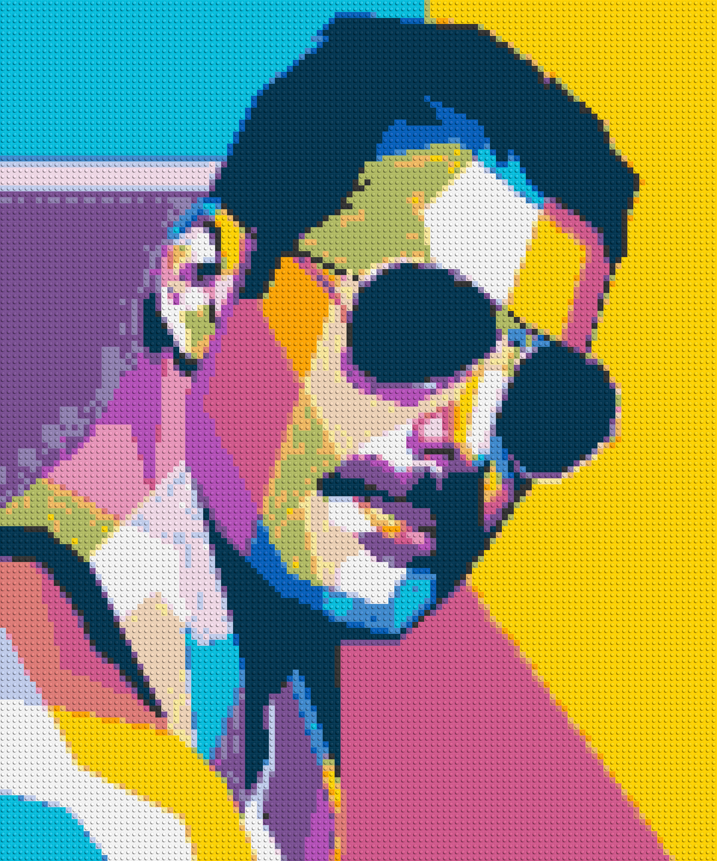 Freddie Mercury - Brick Art Mosaic Kit 5x6 large