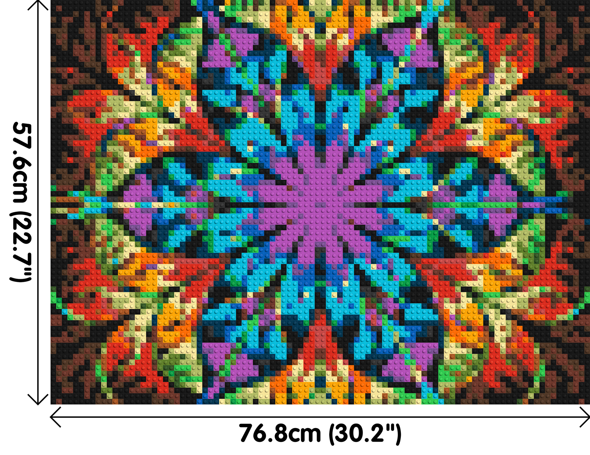 Abstract Pattern #7 - Brick Art Mosaic Kit 4x3 dimensions