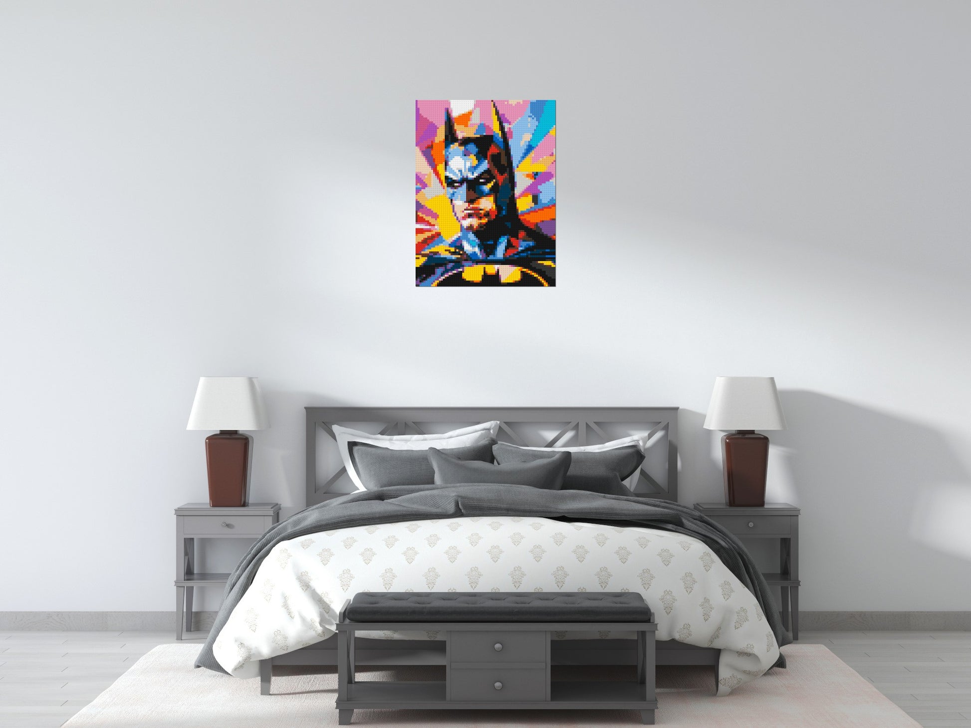 Batman - Brick Art Mosaic Kit 3x4 scene