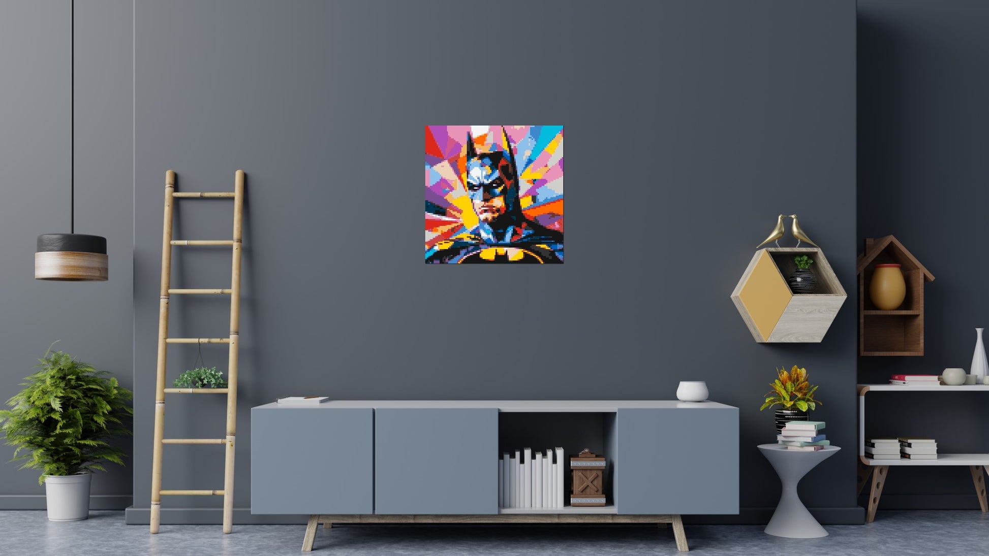 Batman - Brick Art Mosaic Kit 4x4 scene