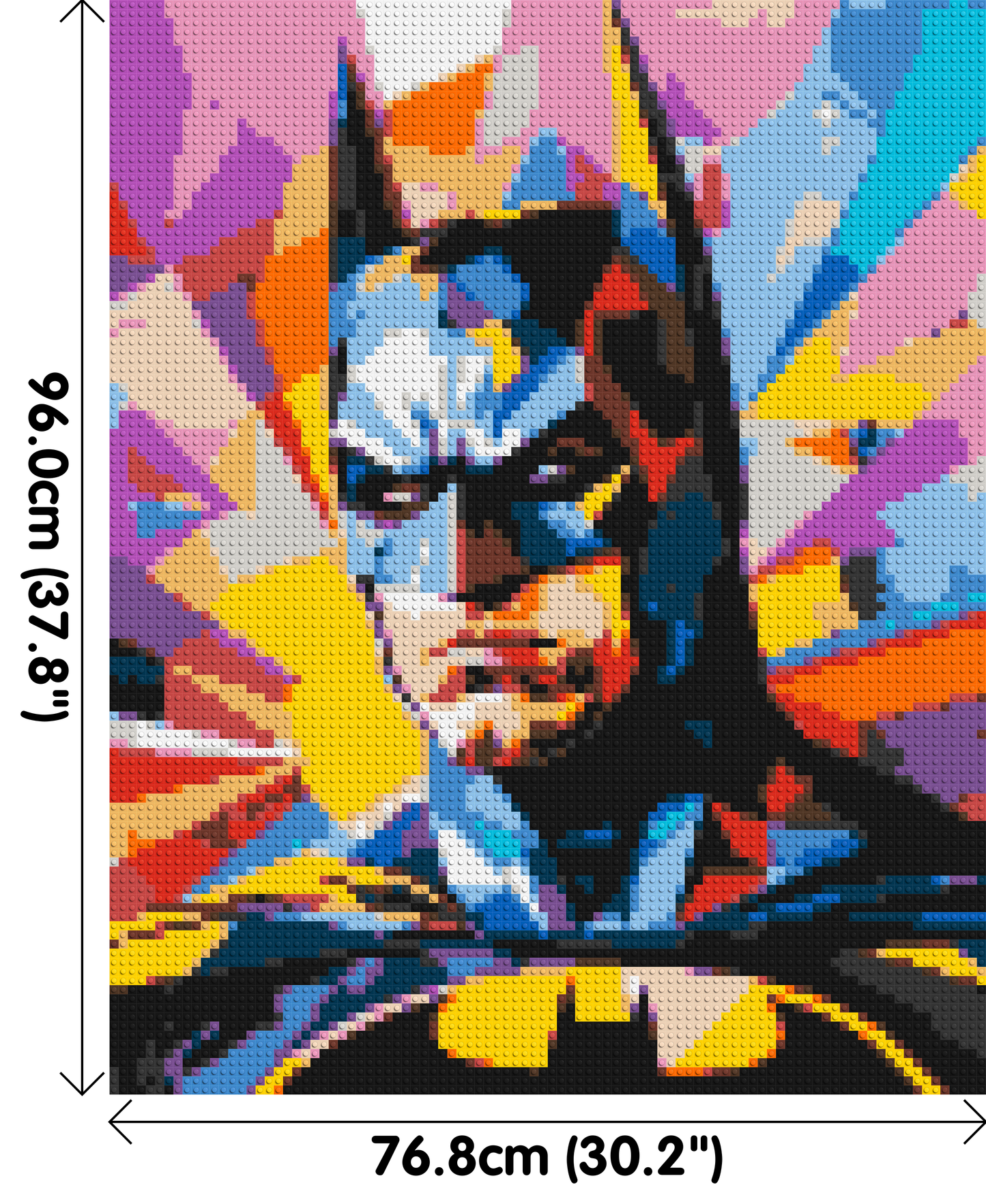 Batman - Brick Art Mosaic Kit 4x5 large