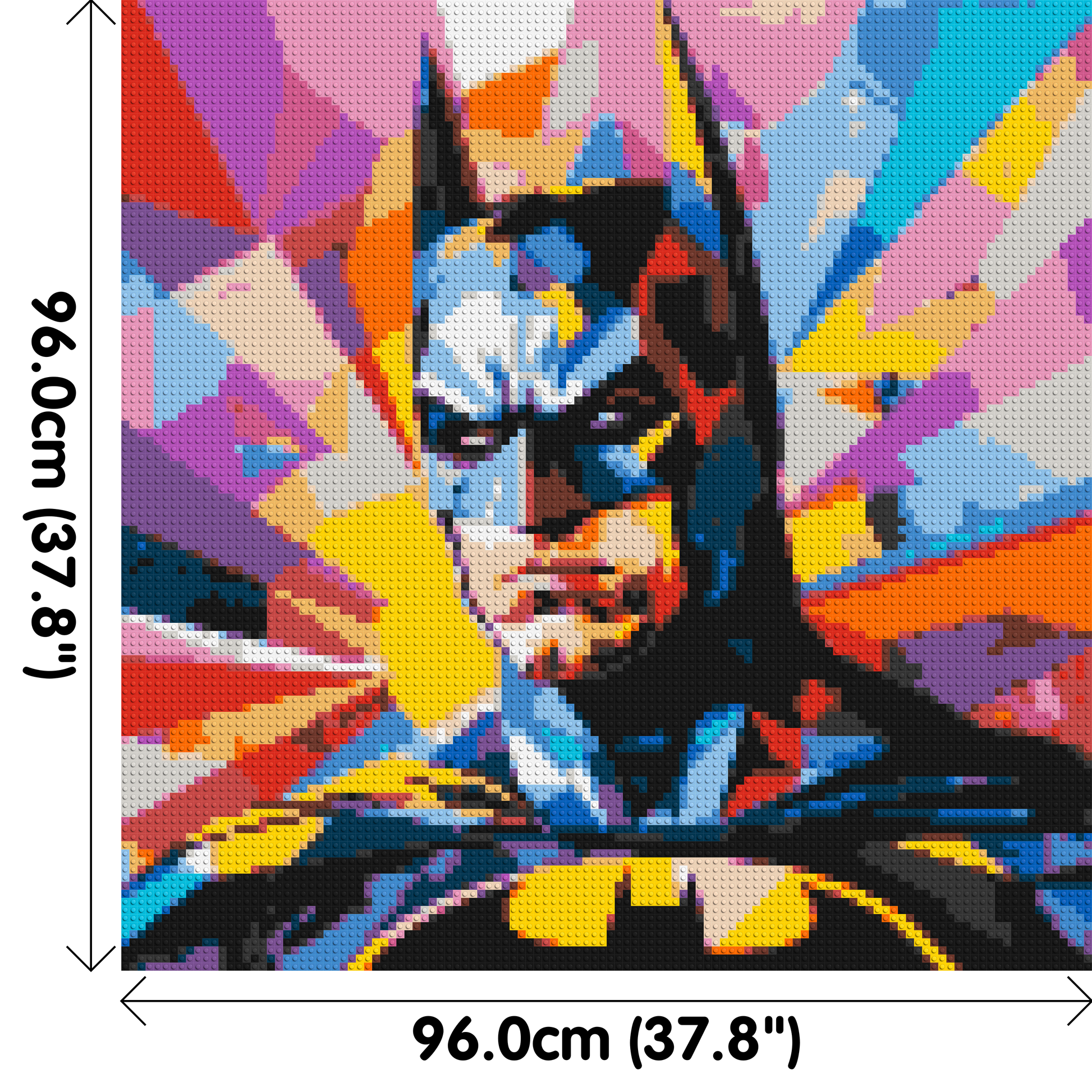 Batman - Brick Art Mosaic Kit 5x5 dimensions