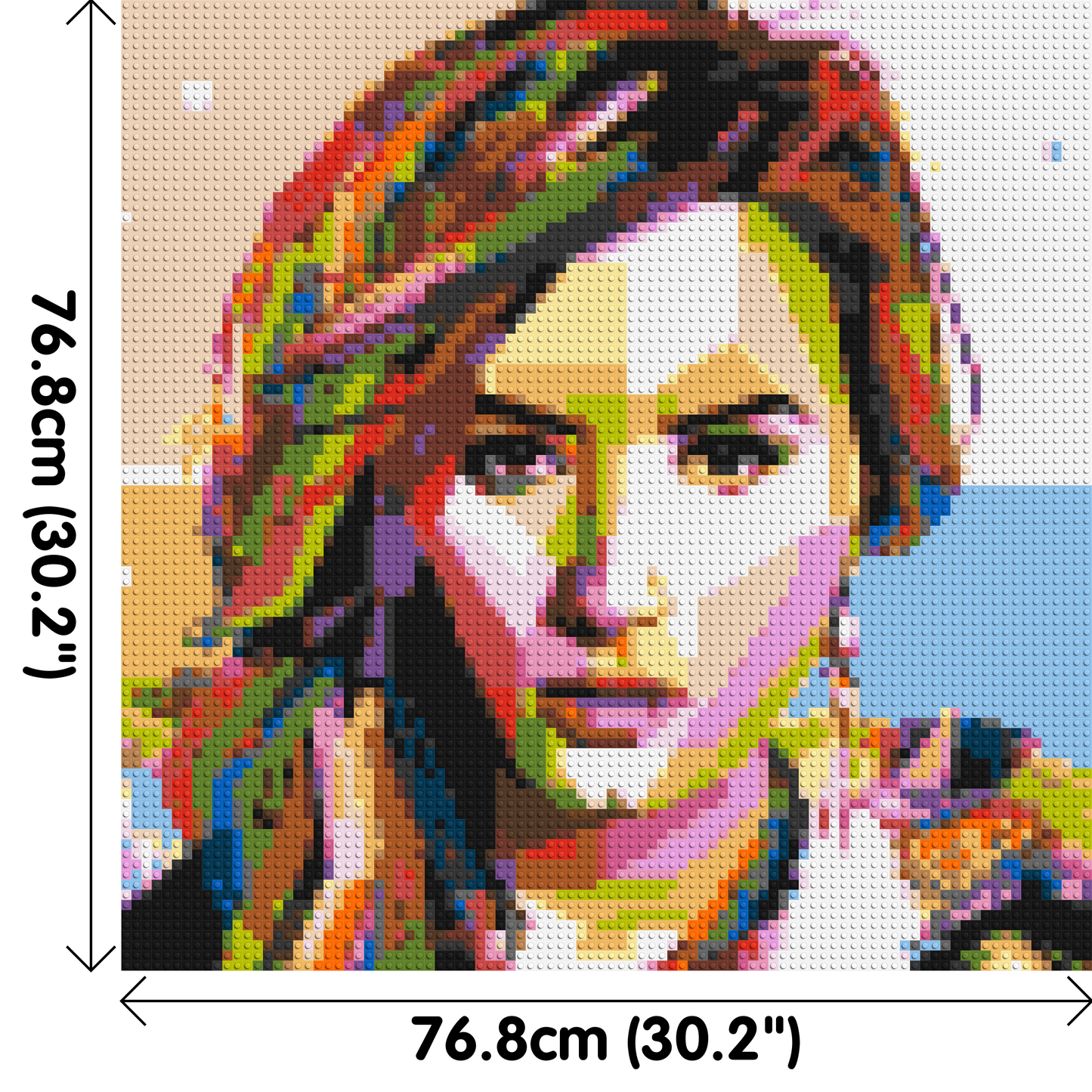 Demi Lovato - Brick Art Mosaic Kit 4x4 large