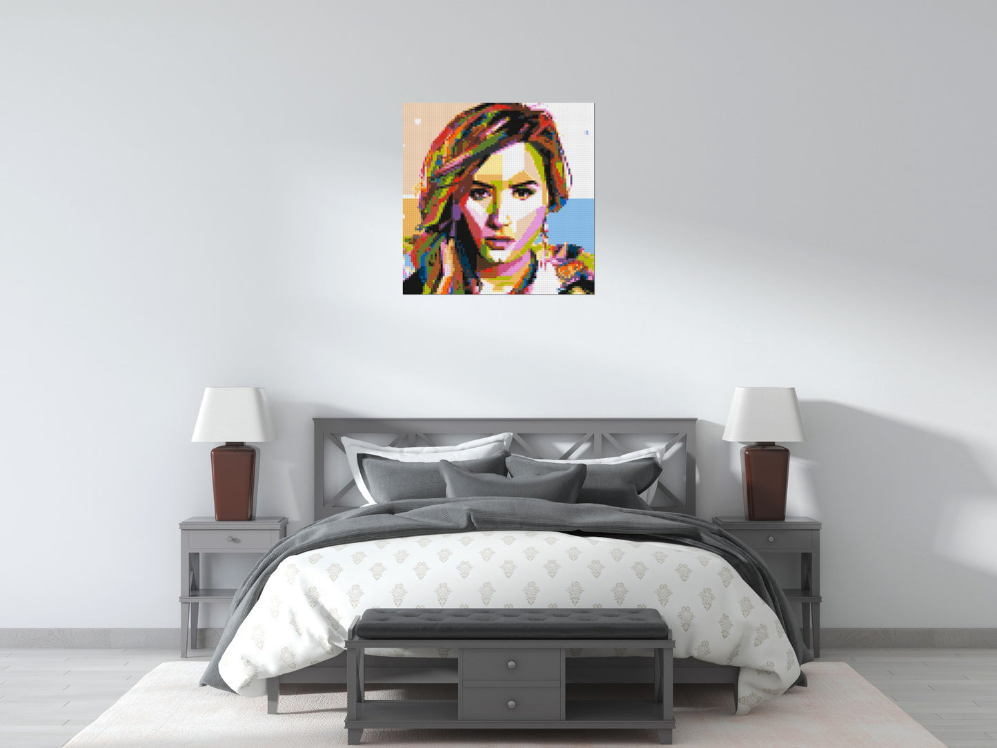 Demi Lovato - Brick Art Mosaic Kit 4x4 large