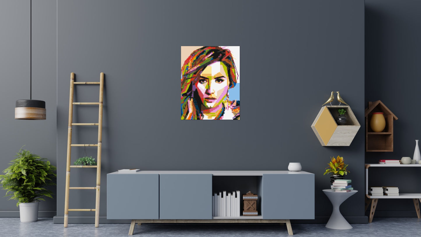 Demi Lovato - Brick Art Mosaic Kit 4x5 large