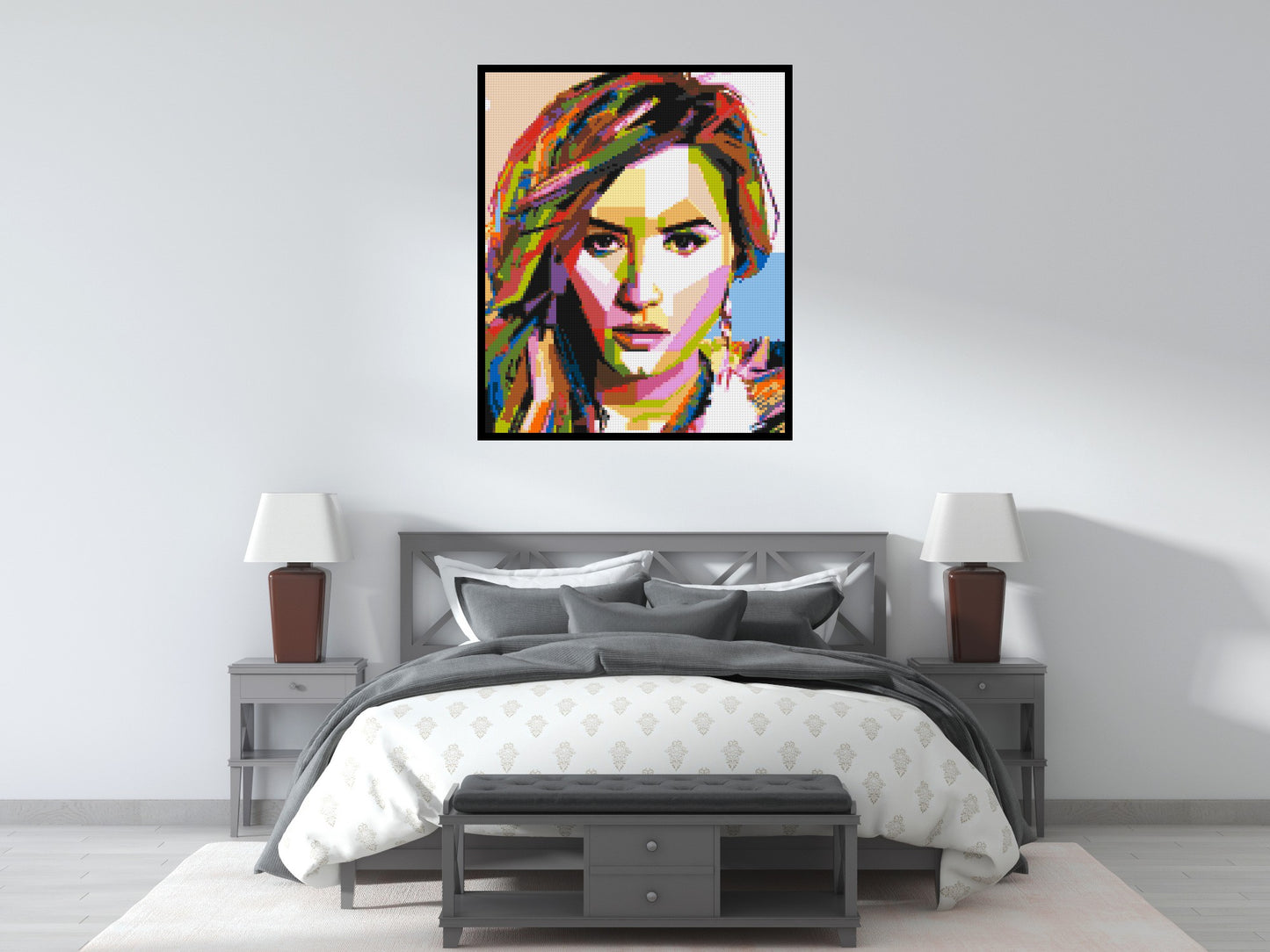 Demi Lovato - Brick Art Mosaic Kit 5x6 large