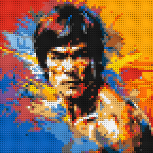 Bruce Lee - Brick Art Mosaic Kit 3x3 large