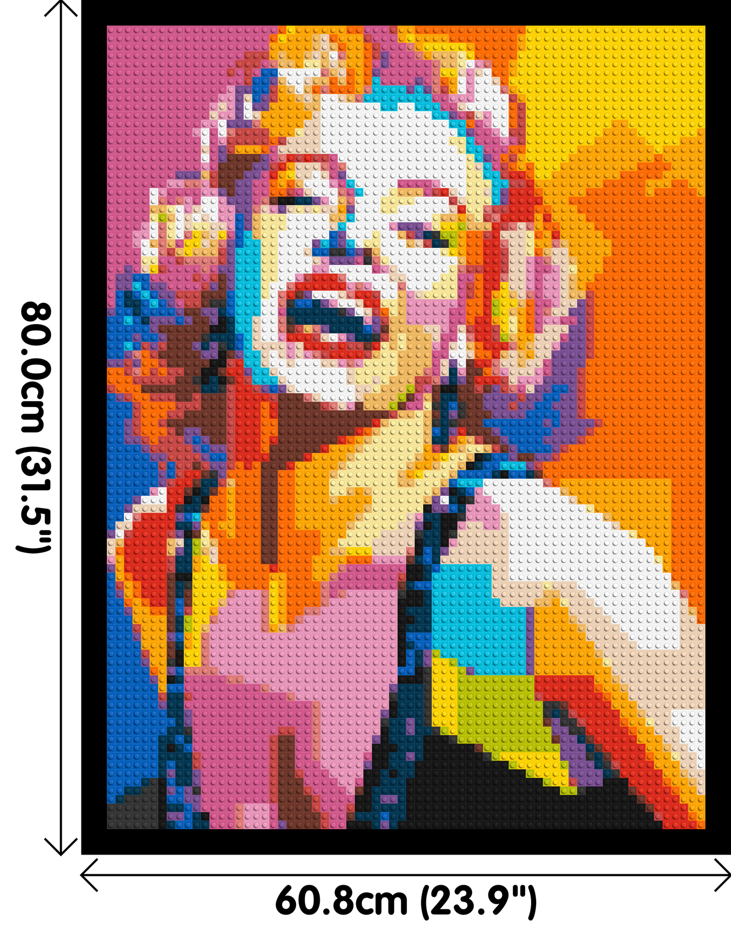 Marilyn Monroe #2 - Brick Art Mosaic Kit 3x4 large