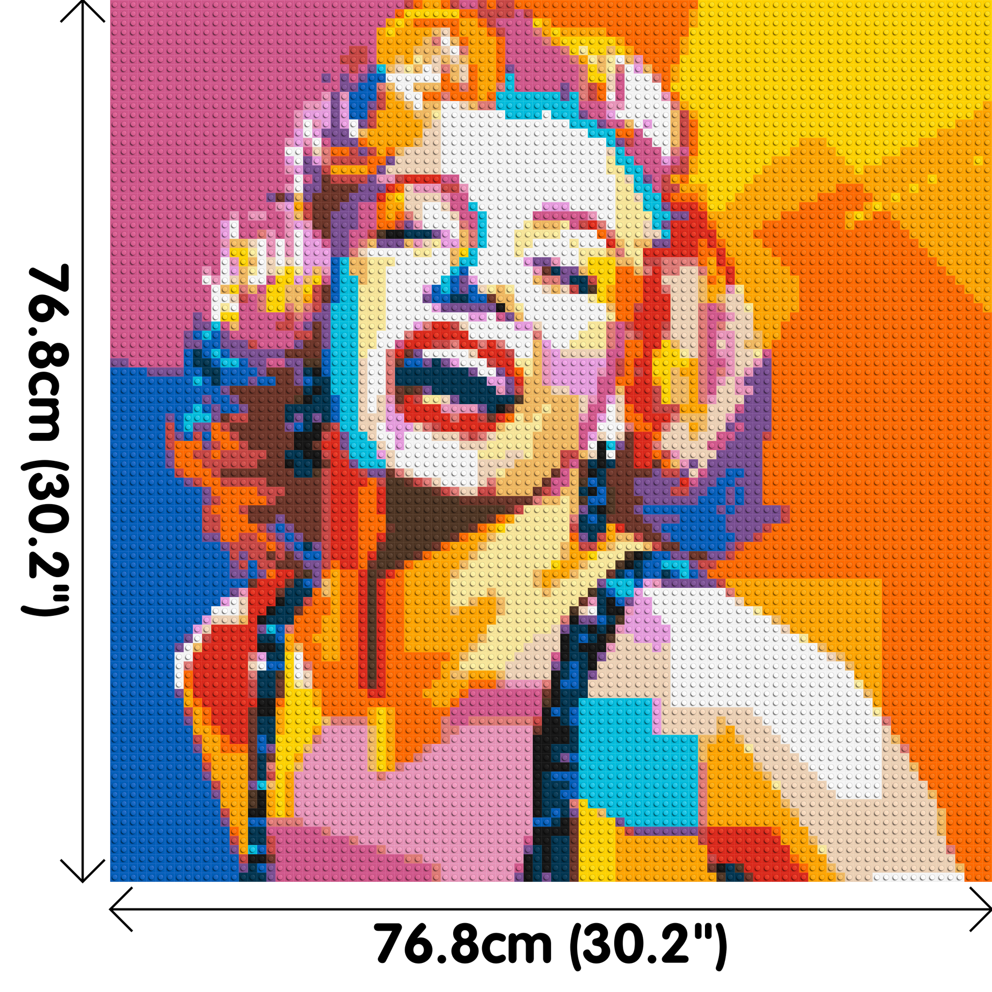 Marilyn Monroe #2 - Brick Art Mosaic Kit 4x4 dimensions