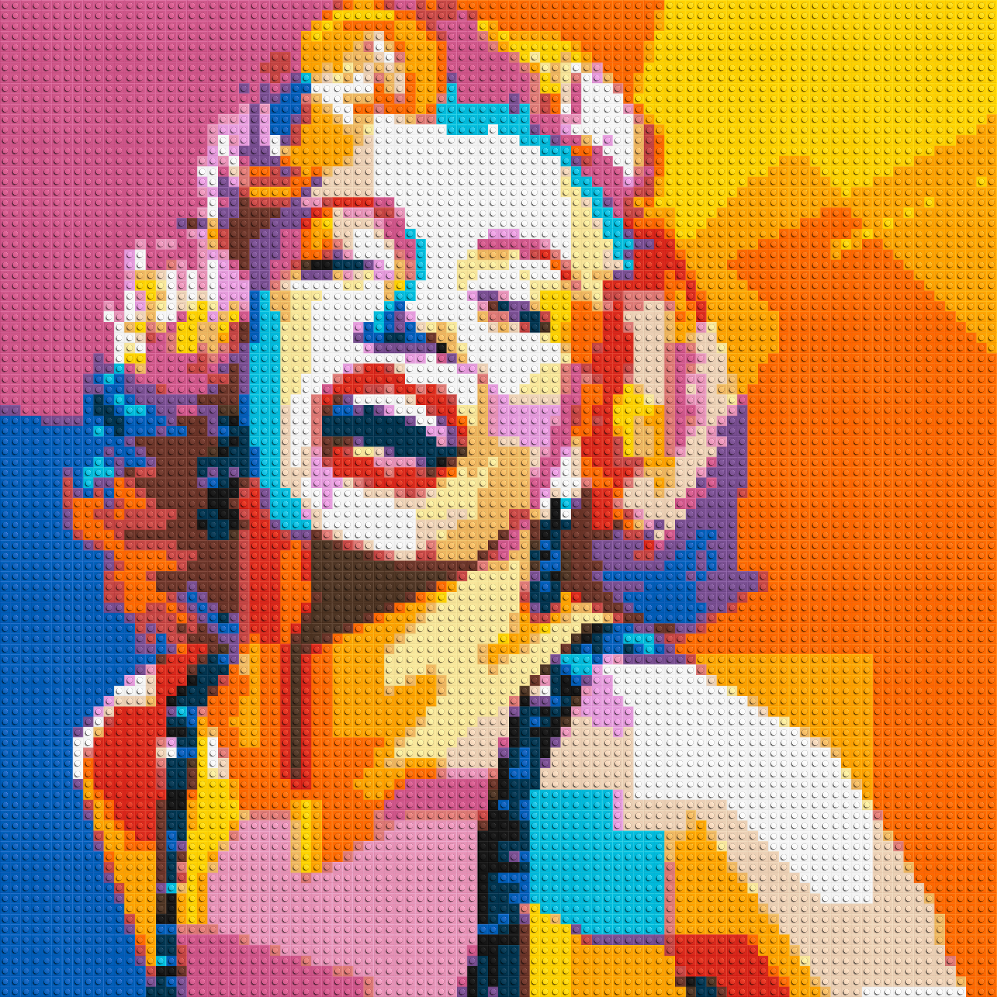 Marilyn Monroe #2 - Brick Art Mosaic Kit 4x4 large