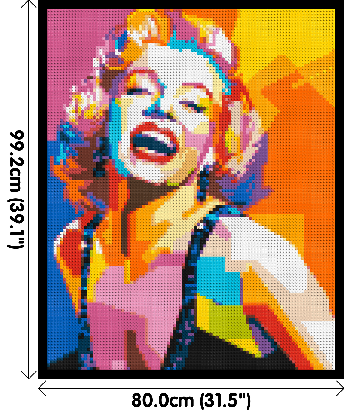 Marilyn Monroe #2 - Brick Art Mosaic Kit 4x5 large