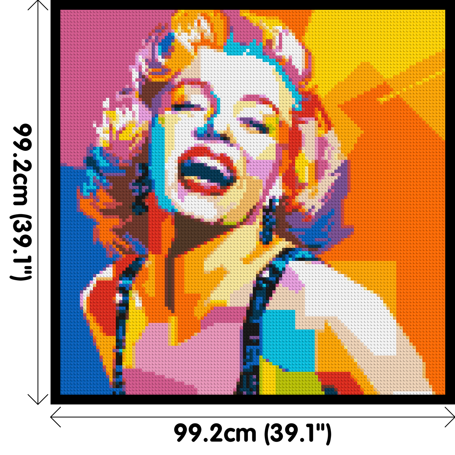 Marilyn Monroe #2 - Brick Art Mosaic Kit 5x5 large