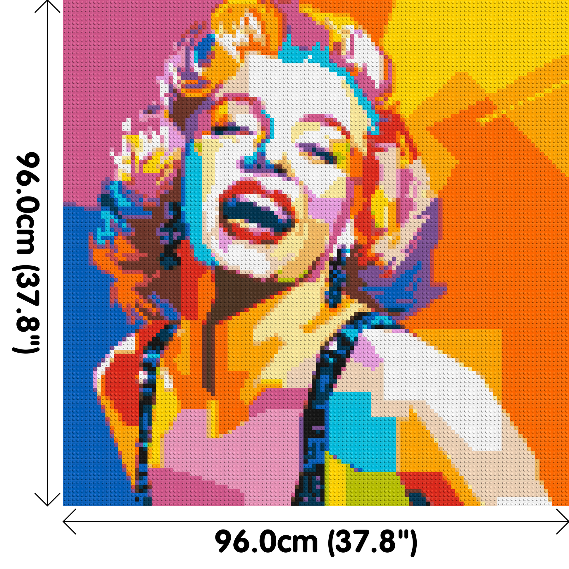 Marilyn Monroe #2 - Brick Art Mosaic Kit 5x5 dimensions