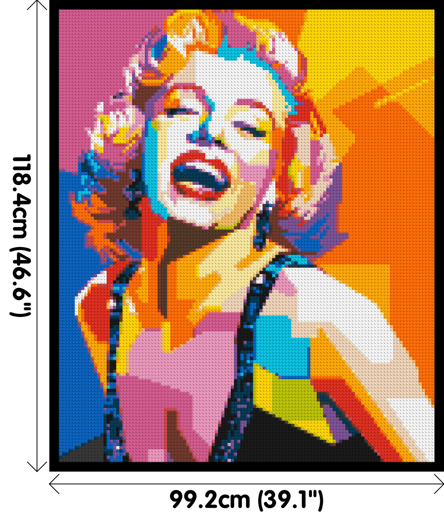 Marilyn Monroe #2 - Brick Art Mosaic Kit 5x6 large