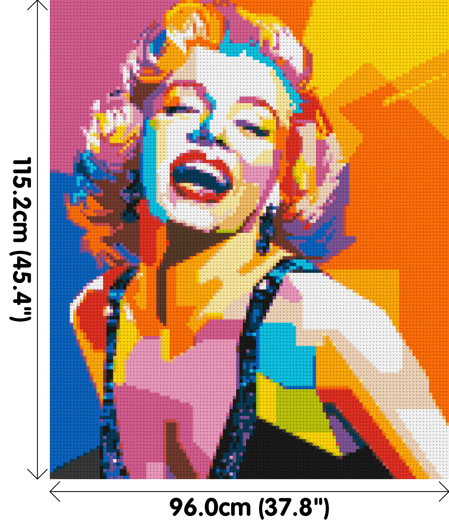 Marilyn Monroe #2 - Brick Art Mosaic Kit 5x6 large