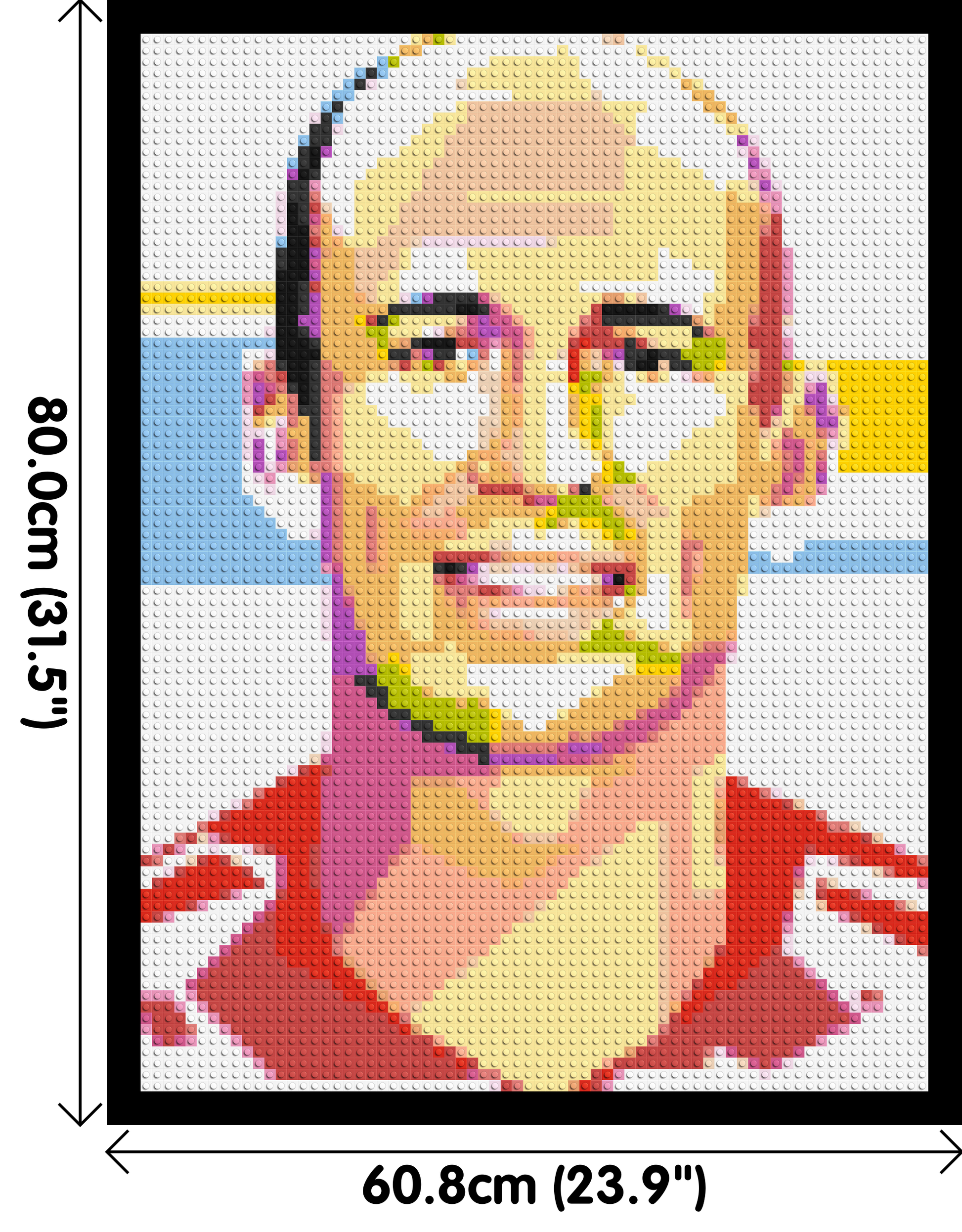 Arjen Robben - Brick Art Mosaic Kit 3x4 dimensions with frame