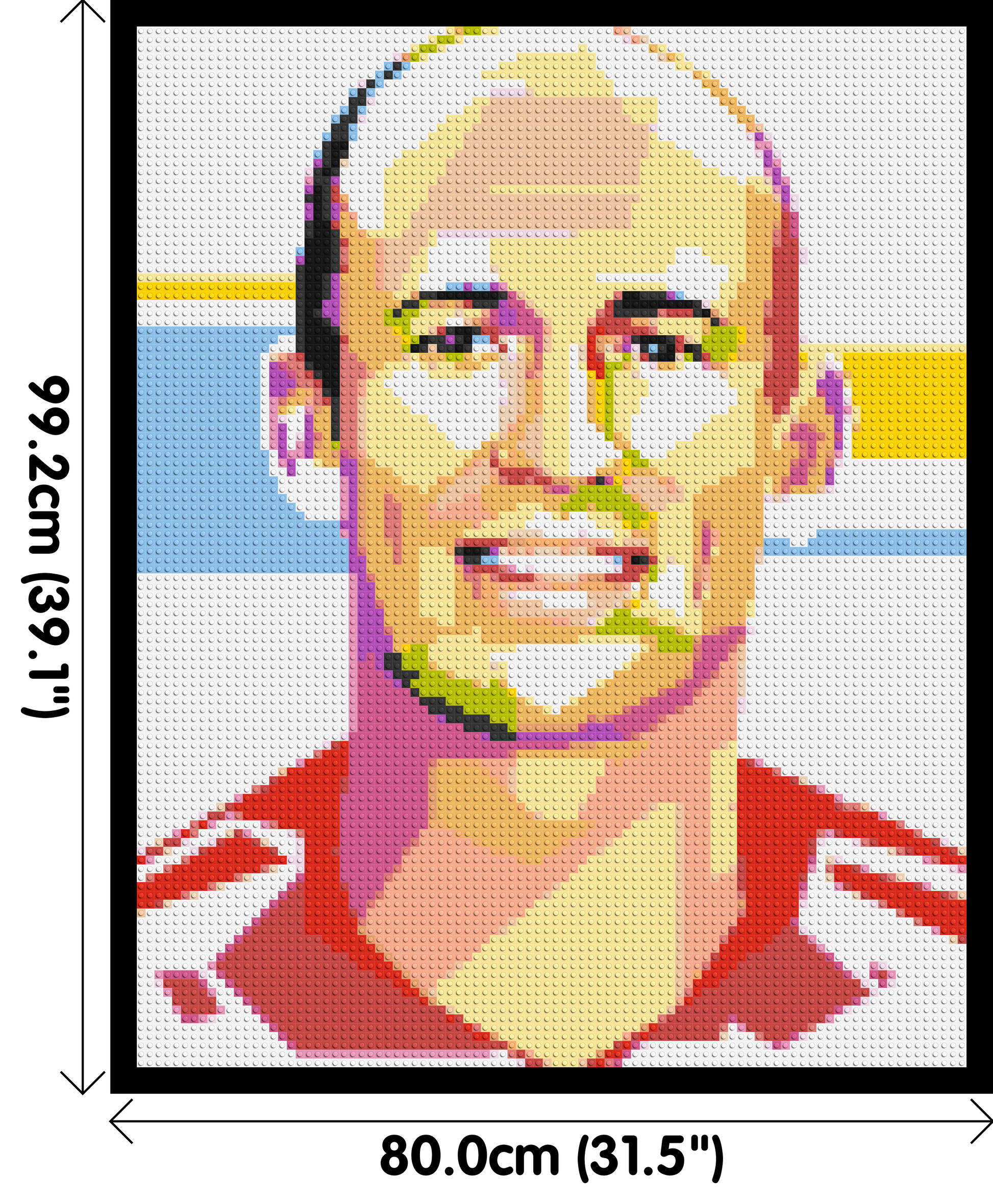 Arjen Robben - Brick Art Mosaic Kit 4x5 dimensions with frame